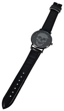 Einkaufszauber Quarzuhr Armbanduhr Skull Totenkopf Set mit 3 Armbändern