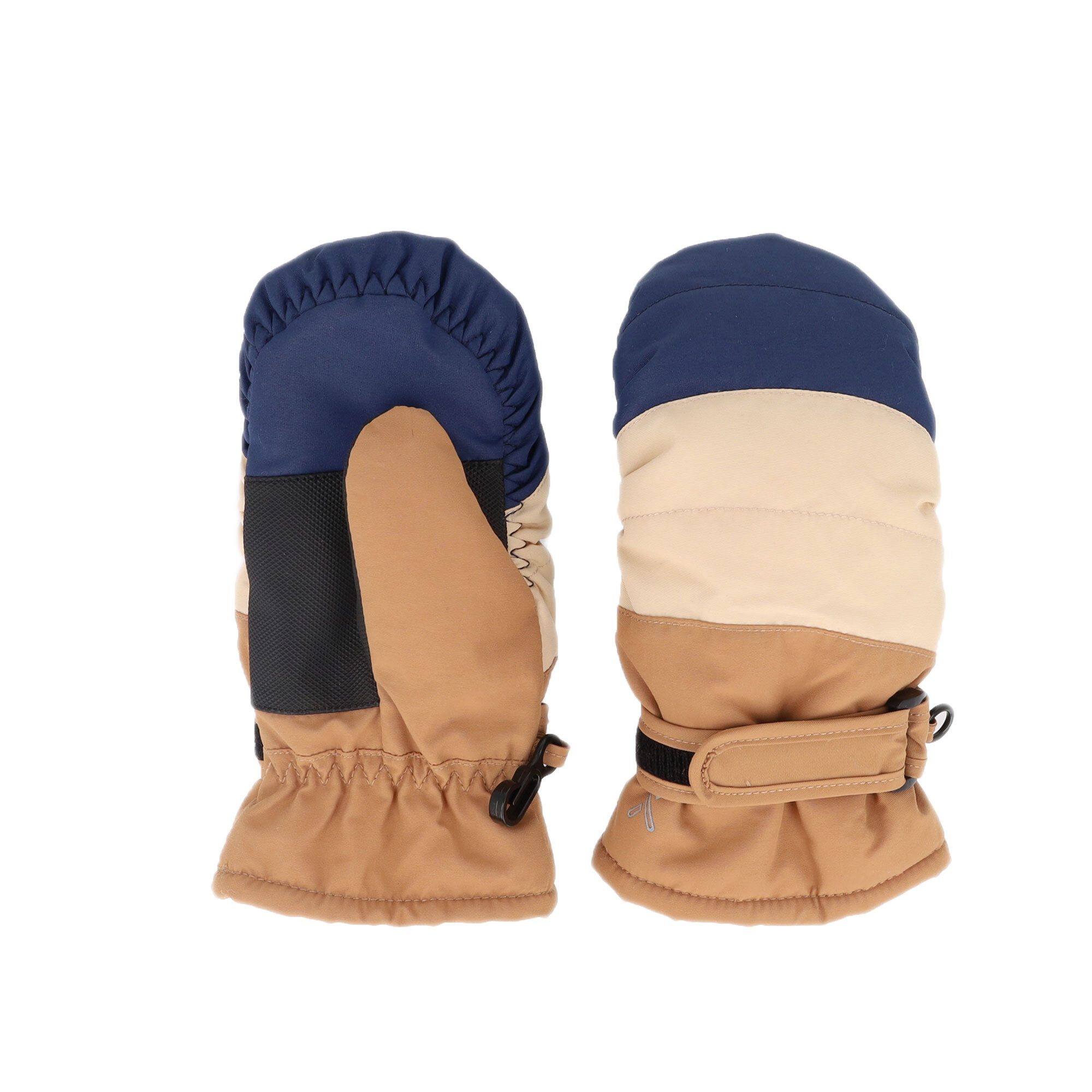 MAXIMO Fäustlinge MINI-Thermofausthandschuhe, Plüschfutter, Klettverschluß (2-St) Colour-Block