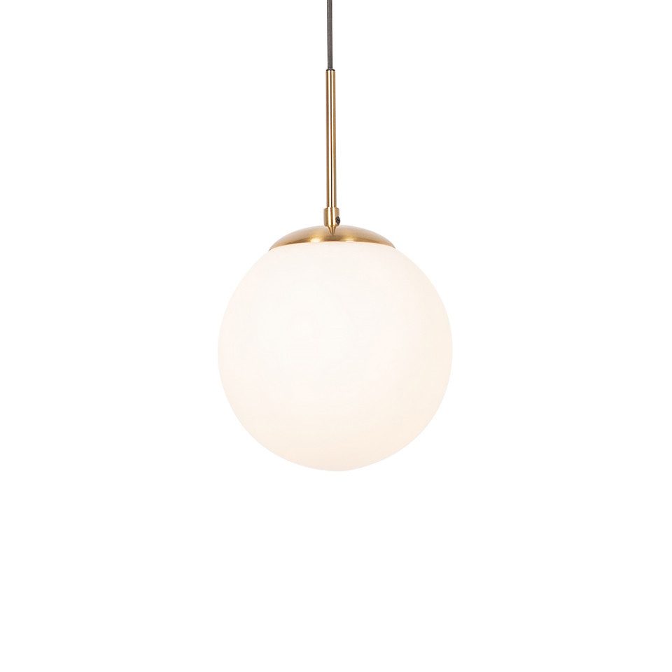 Qazqa Pendelleuchte Flore, ohne Leuchtmittel, E27, Gold/Messing, Design, St günstig online kaufen