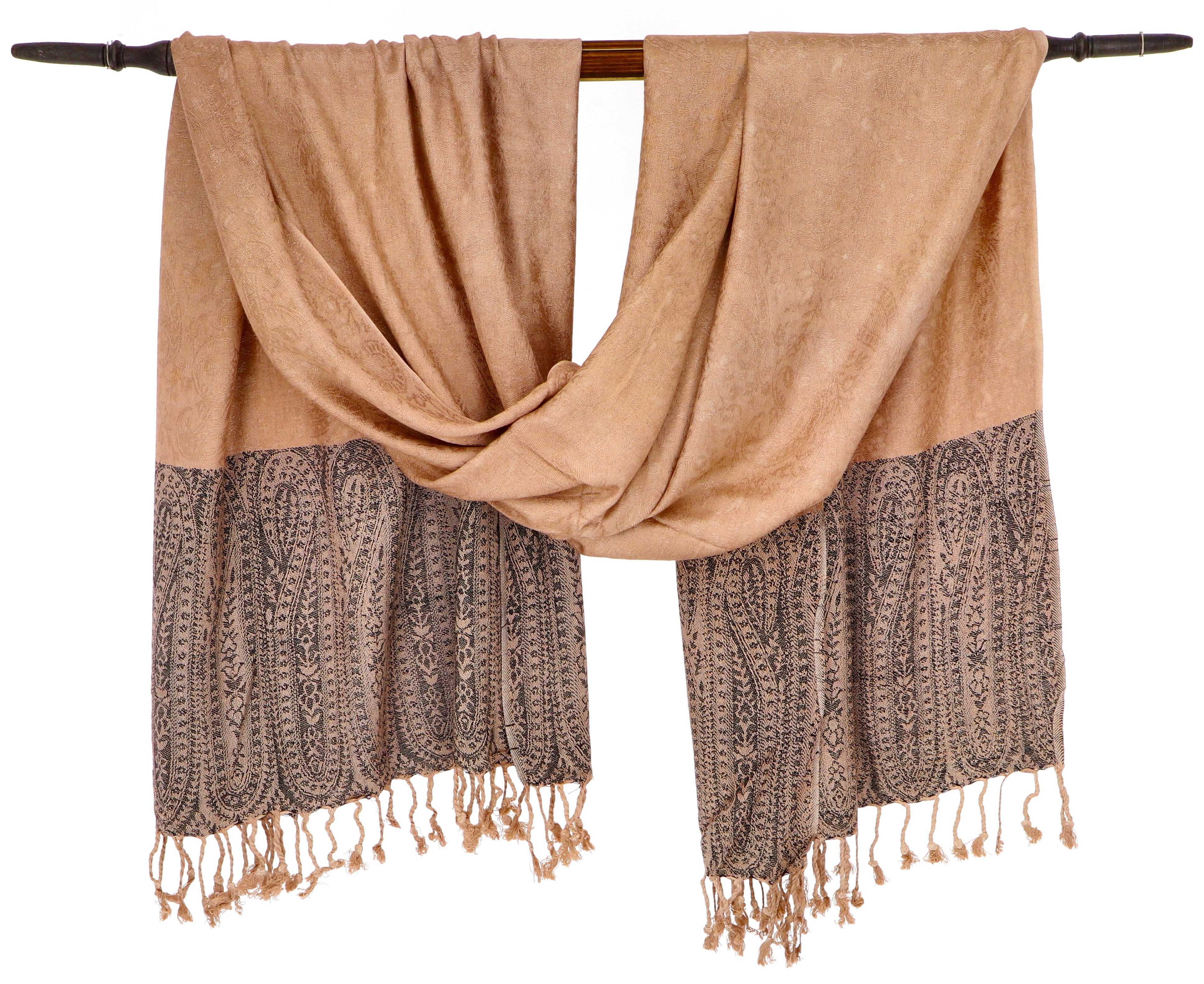 Guru-Shop Halstuch Weicher Viskose Schal, Stola mit Paisley,..