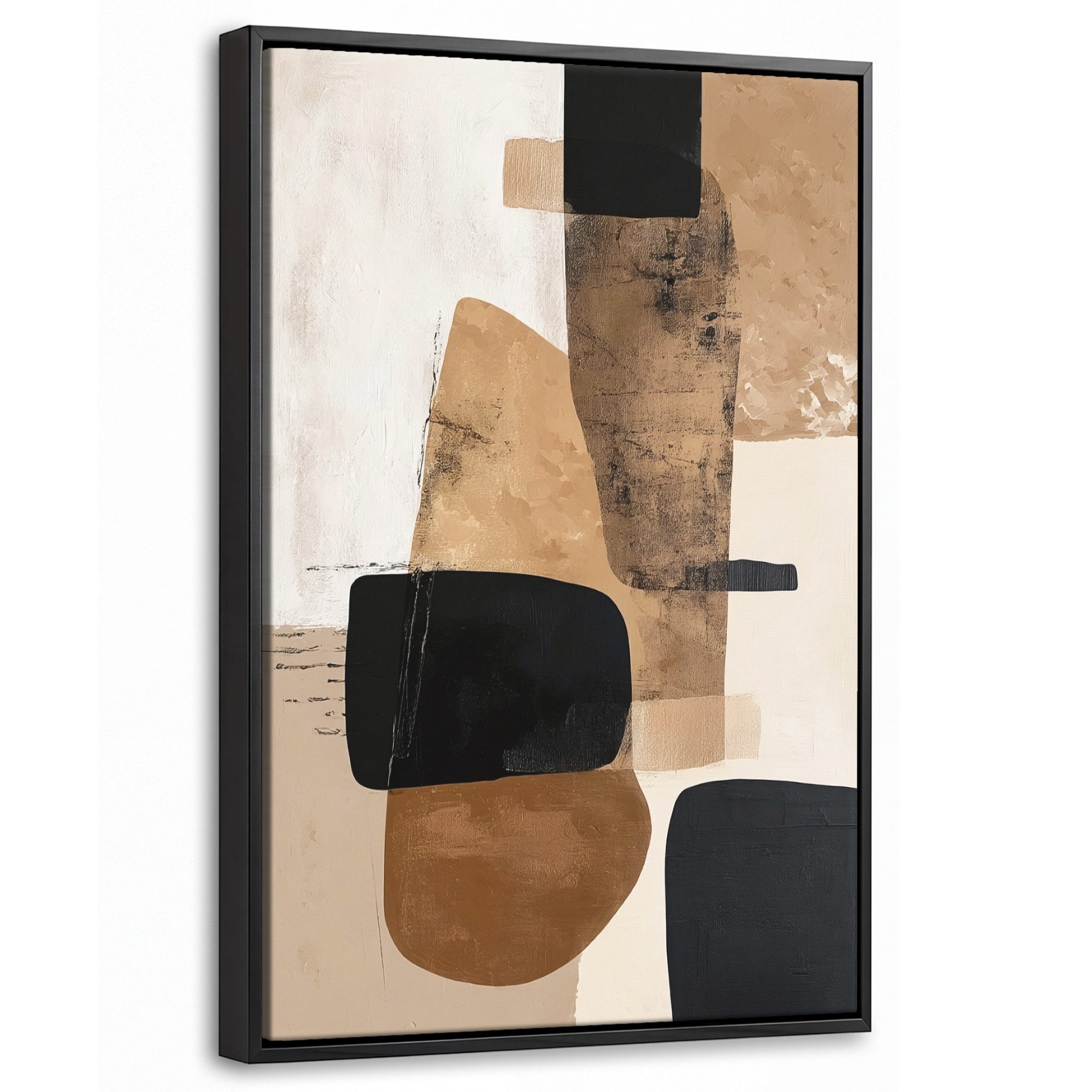 OneMillionCanvasses® Leinwandbild mit Rahmen - Flugzeuge - Abstrakt - Schwarz - Streifen, Fotodruck (1 St), Deko für Wohnzimmer Schlafzimmer Küche 20x30cm