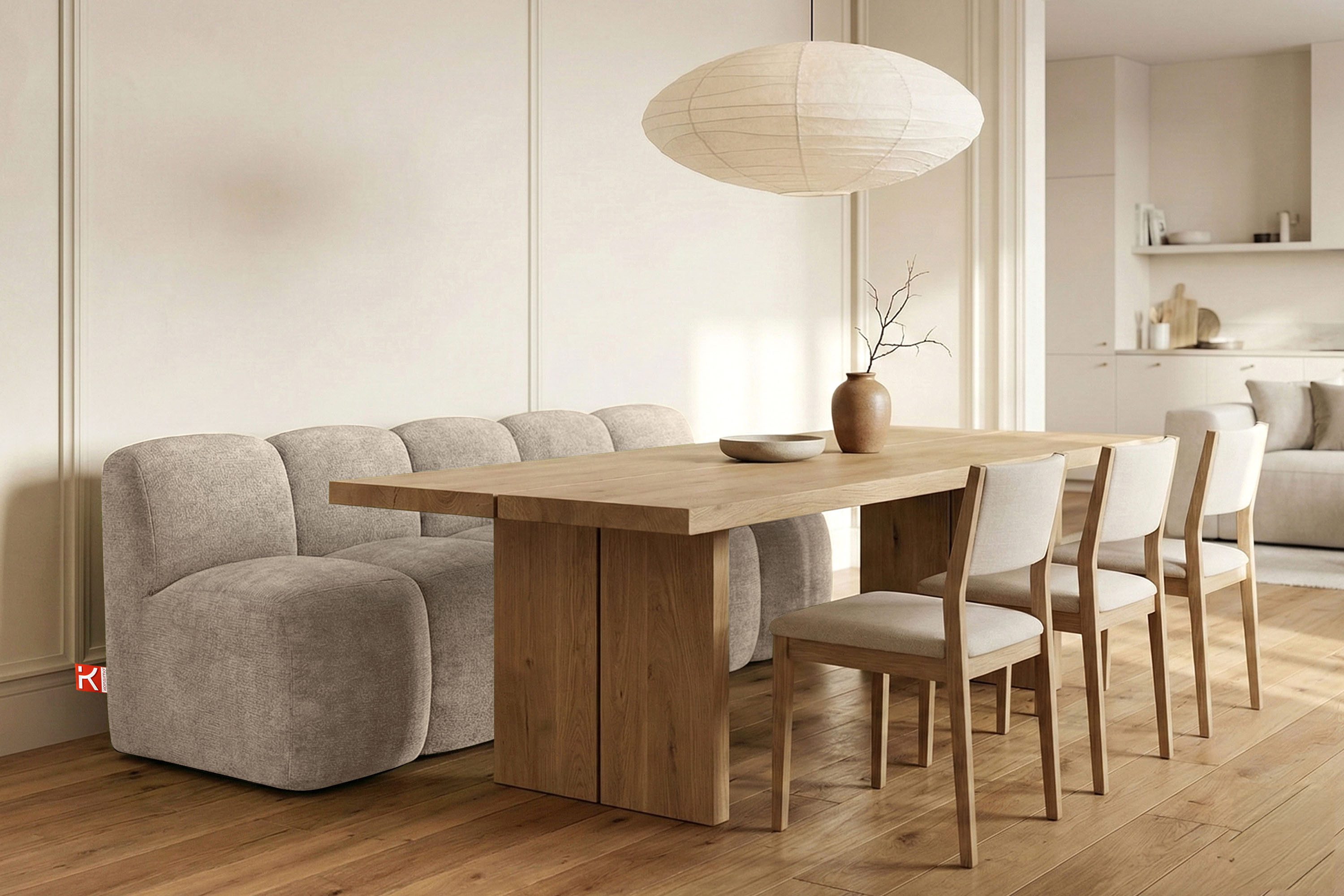 KONSIMO® Sofa BRESCO Einzelsofa, Küchenbank, Polsterbank, hergestellt in der EU, Breite: 200 cm, Küchensofa, Sitzbank, Chenille-Stoff, 3 Breiten zur Auswahl