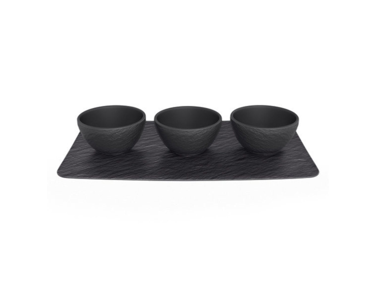 Villeroy & Boch Dipschale Manufacture Rock Set Dipschälchen 4tlg., Premium Porcelain, (Dipschalen)