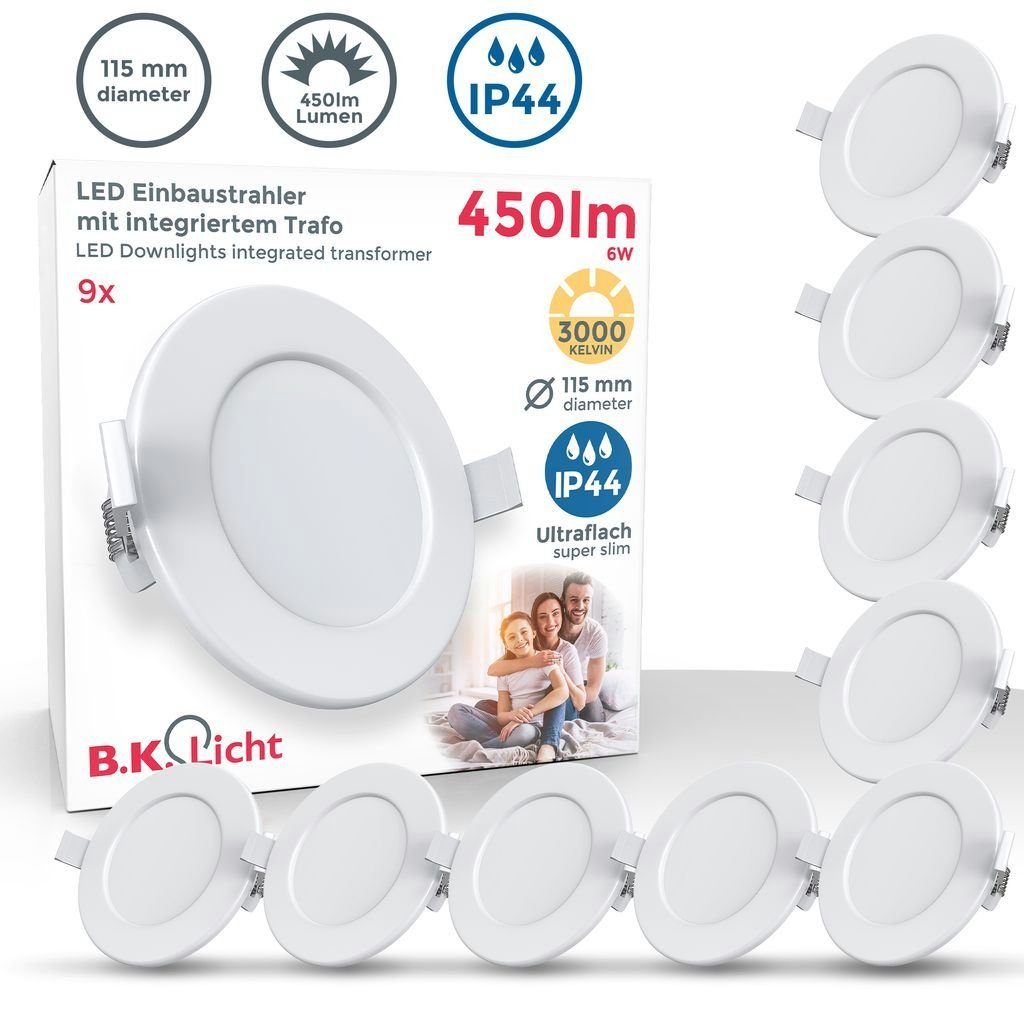 B.K.Licht LED Unterbauleuchte flach 230V BKL1167