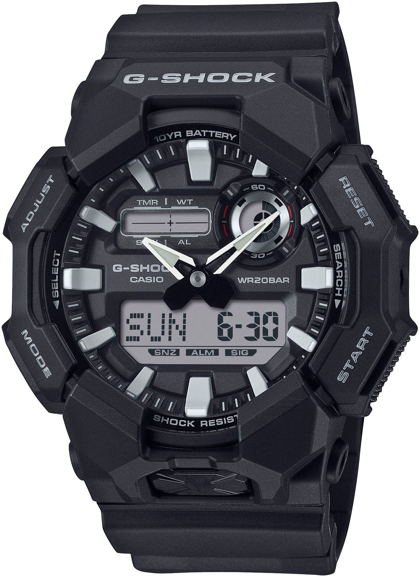 CASIO G-SHOCK Chronograph GA-010-1AER, Quarzuhr, Armbanduhr,Herrenuhr, digi günstig online kaufen