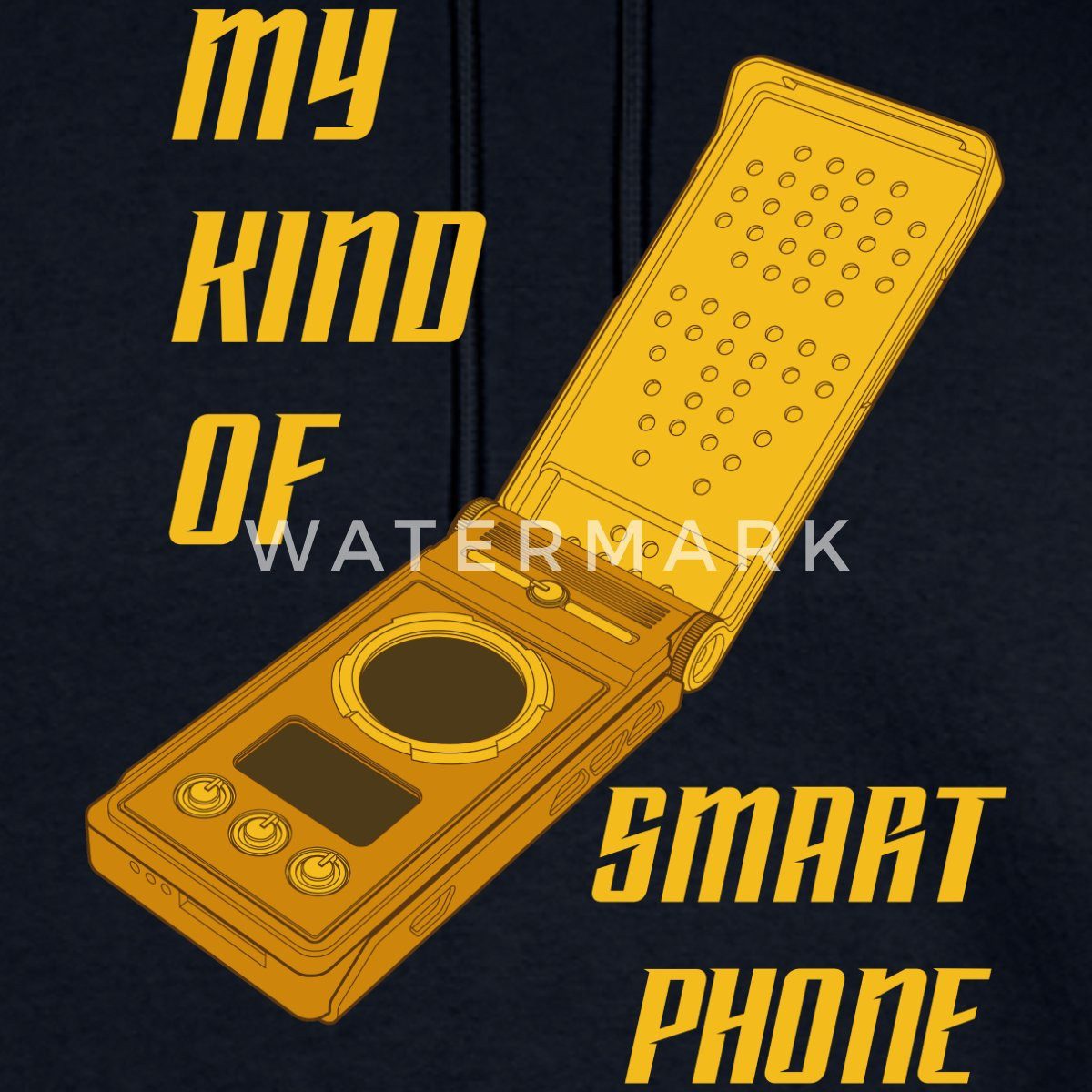 Spreadshirt Hoodie Star Trek Discovery Communicator Smartphone Herren Premium Hoodie (1-tlg)