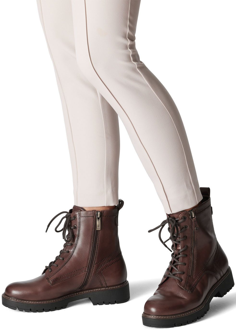 Tamaris Schnürboots, Blockabsatz, Schnürstiefelette, Combat-Boots mit günstig online kaufen
