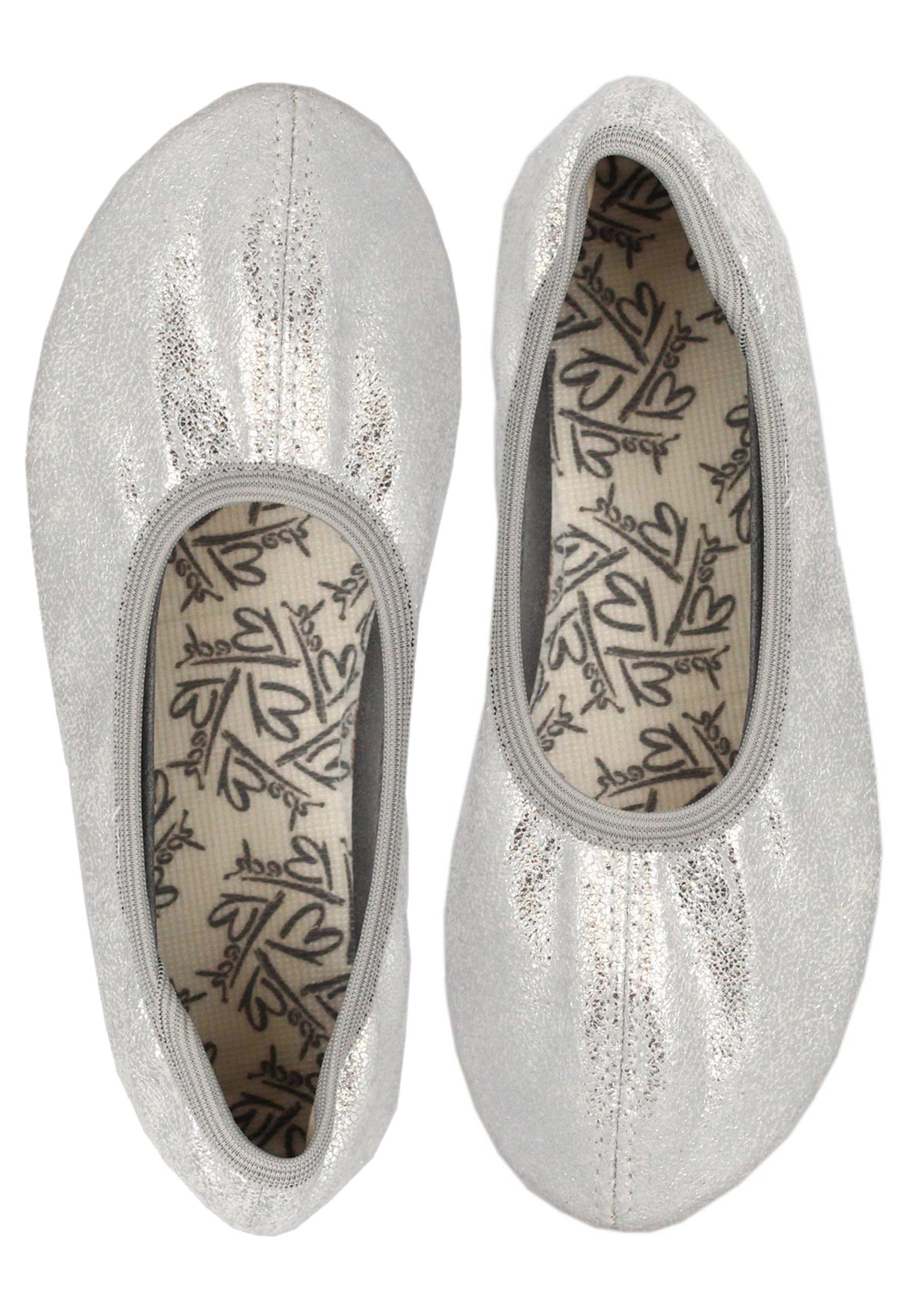 Schläppchen Basic Glitzer Gymnastikschuh