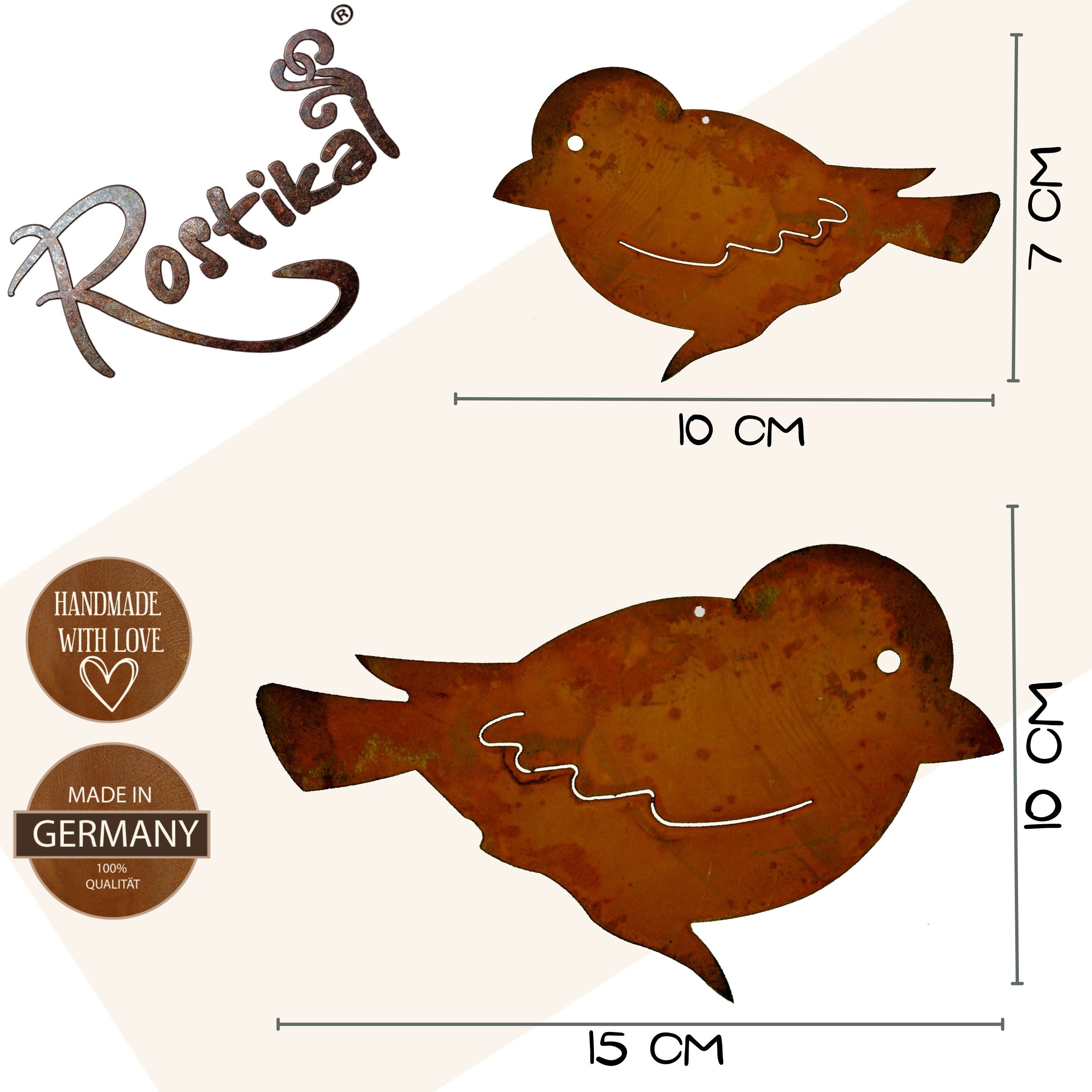 Rostikal Hängedekoration Metall Vogel, echter Rost günstig online kaufen