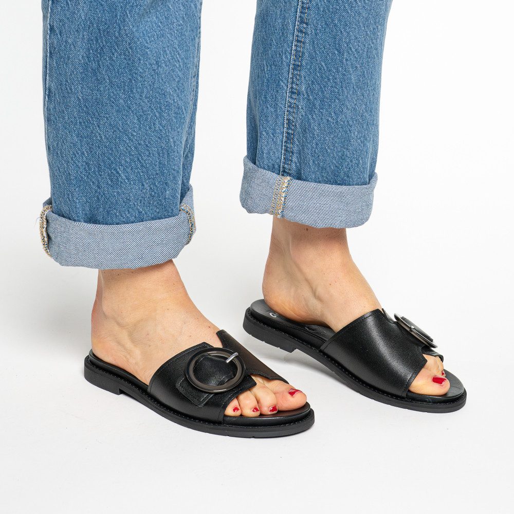 Ara ELBA Pantolette Sommerschuh, Schlupfschuh mit Zierschnalle, in Weite G (weit)