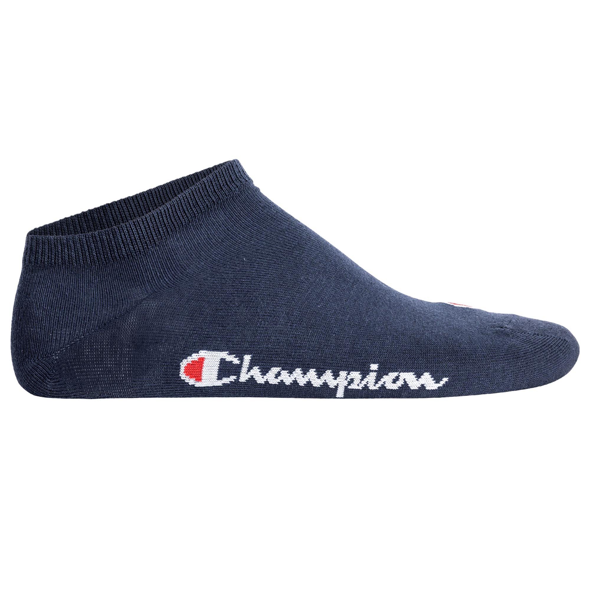 - Sneaker Socken, 3er Unisex Sportsocken Pack Rosa/Weiß/Blau Champion Socken Sneaker