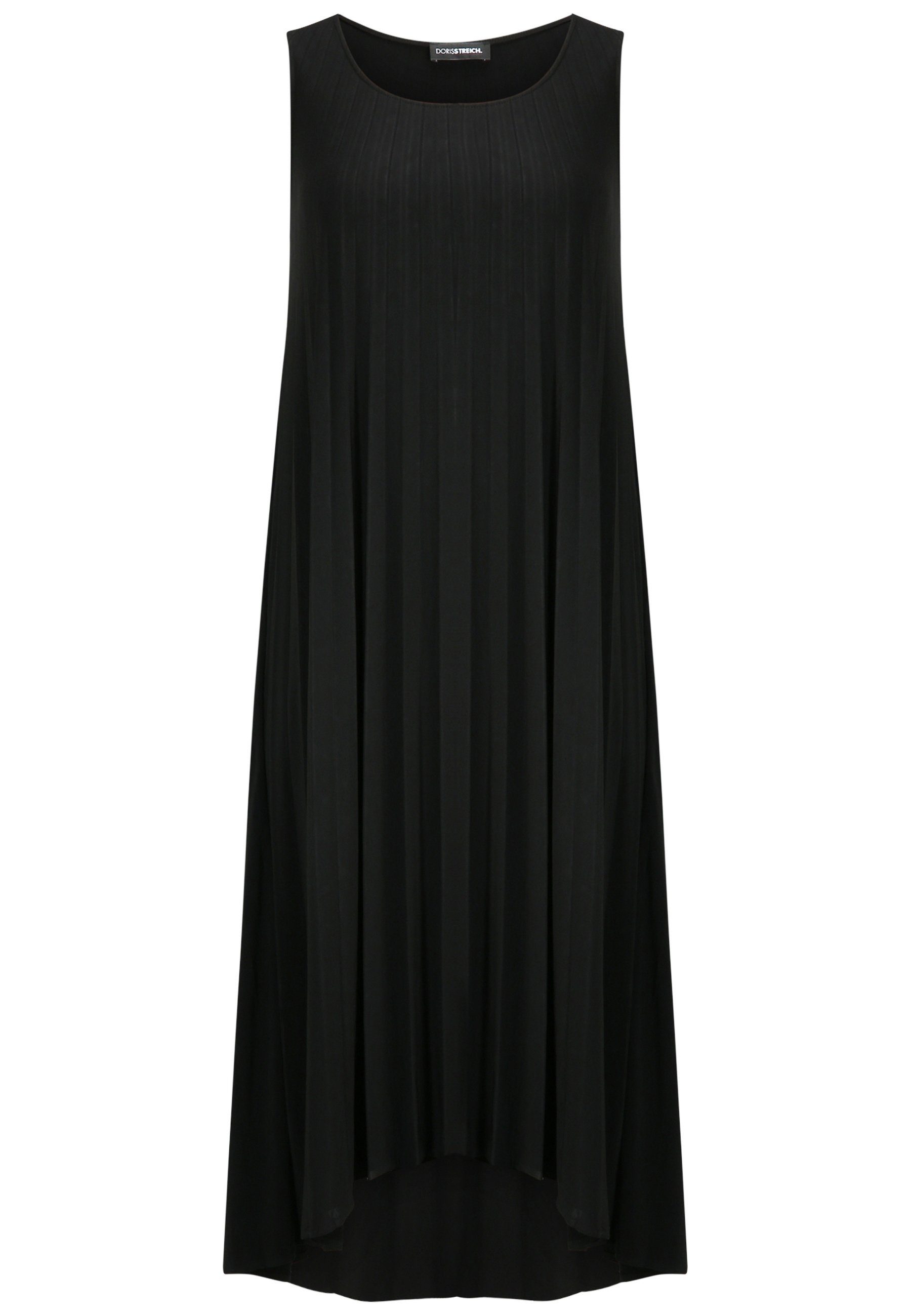 Doris Streich Druckkleid Maxi-Kleid aus plissiertem Jersey mit Bügelfalten