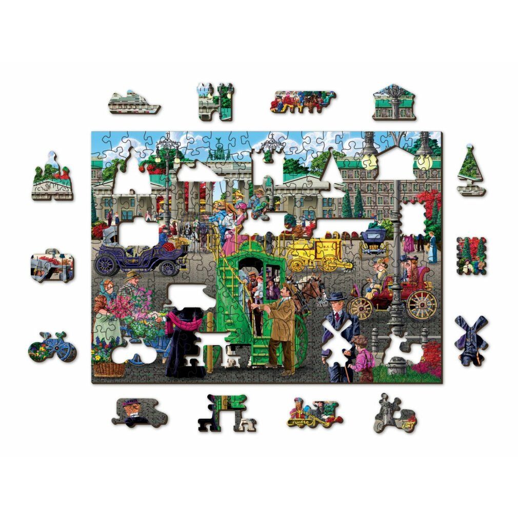 Wooden City Puzzle Holzpuzzle Pariser Platz in Berlin 2in1, 200 Teile ECO, Puzzleteile