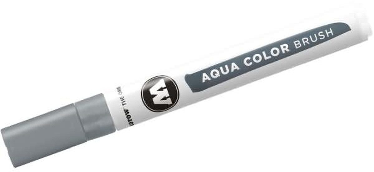 MOLOTOW Filzstift Aquarellstift Color Brush Aqua 1-2 mm kaltgrau 01 (3 Stück)
