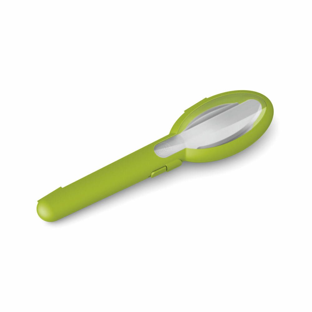 Emsa Besteck-Set Clip & Go 3-tlg. (3-tlg), Edelstahl, mit praktischem Etui