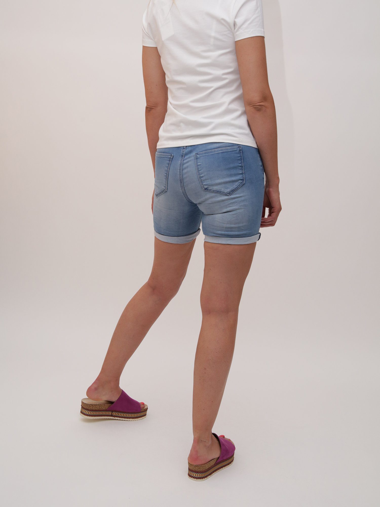 Blue Shorts Miracle Lucky Mid im of Denim Five-Pocket-Desig