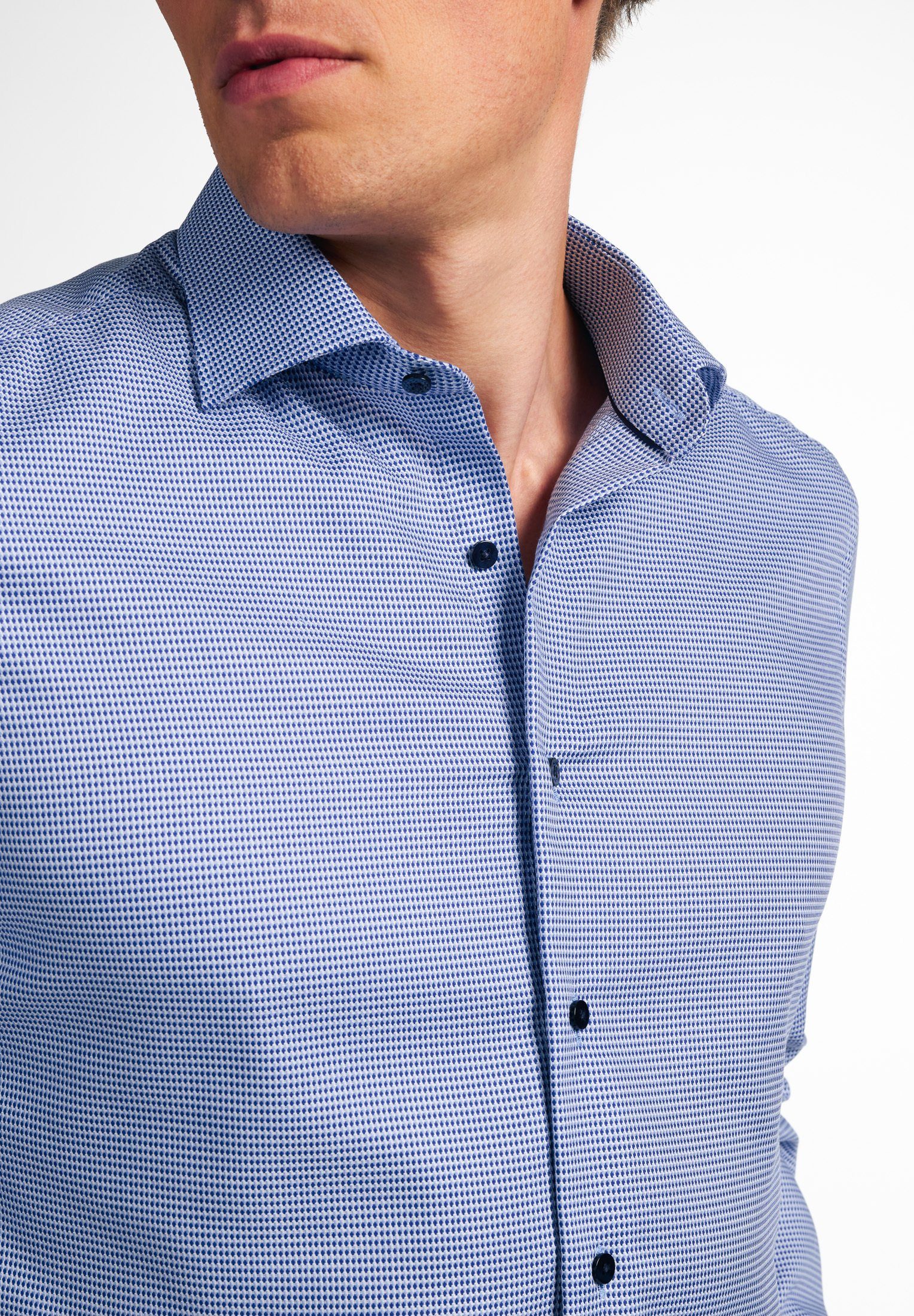 blau SLIM FIT Eterna Langarmhemd