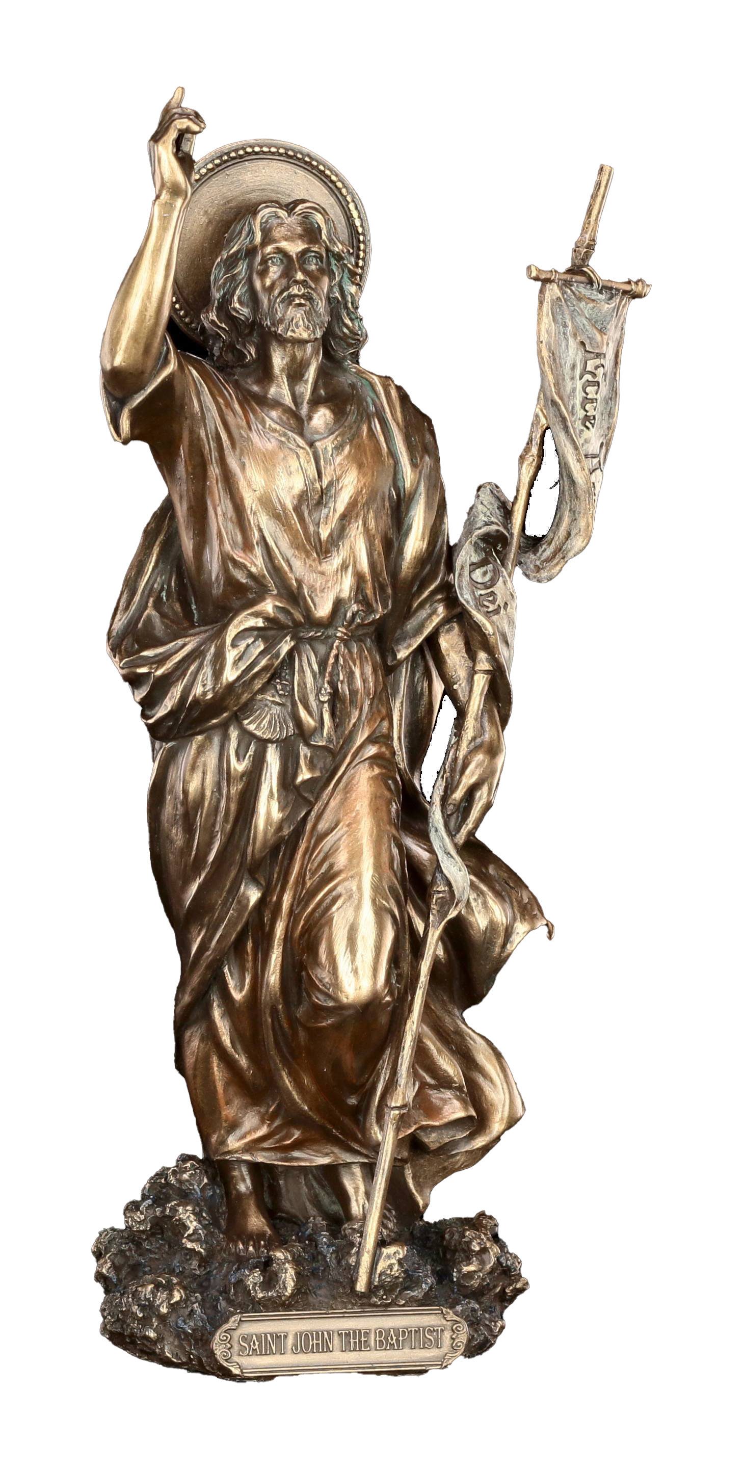 Figuren Shop GmbH Dekofigur Heiligen Figur - Johannes der Täufer - Veronese - Deko-Figur