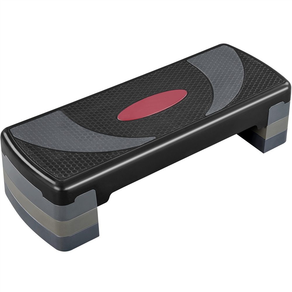 Yaheetech Stepper Höhenverstellbar Steppbrett mit 3 Stufen 10,5 cm/15 cm/20 cm, Trainingsbrett Stepper bis 250 kg Belastbar