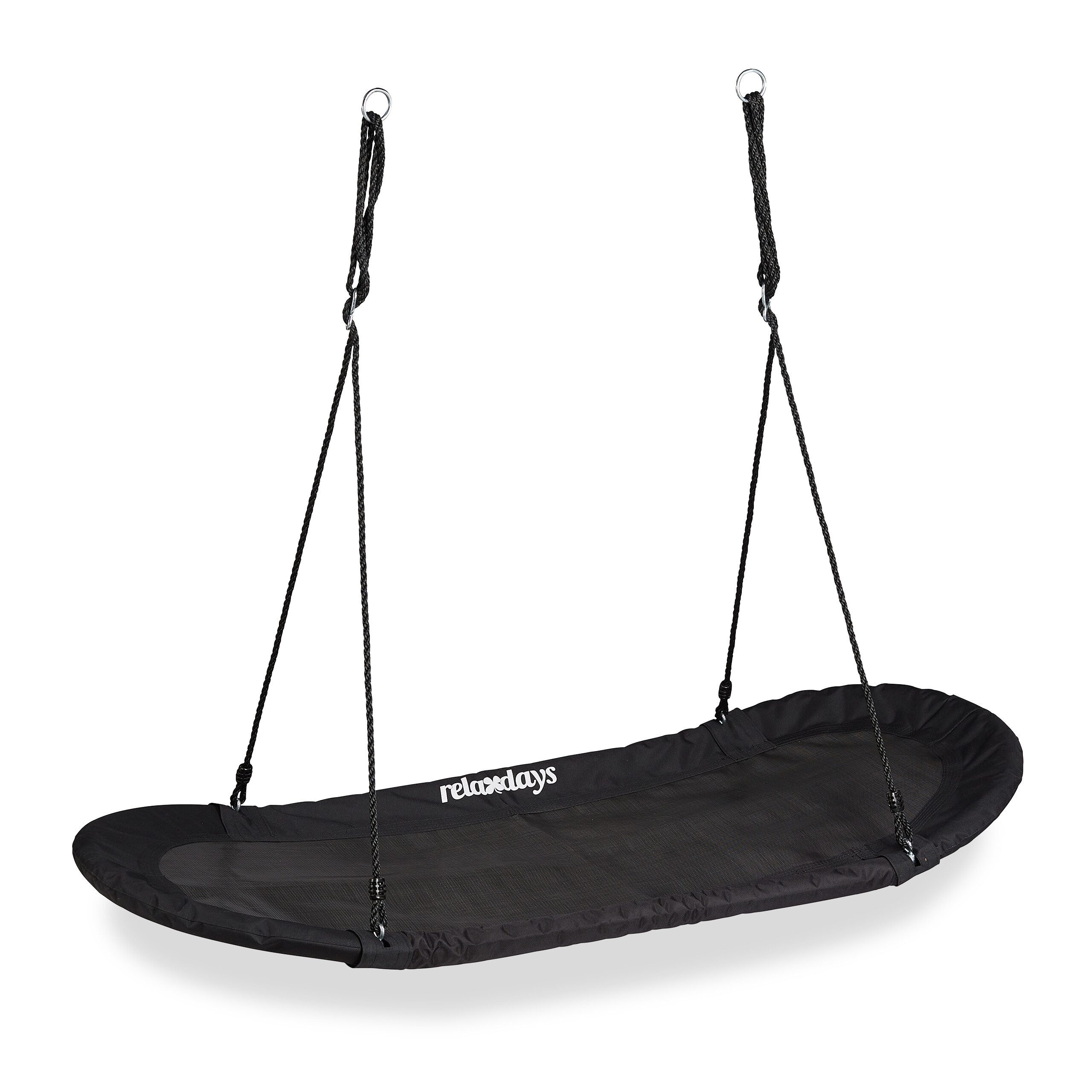 relaxdays Nestschaukel XXL schwarz günstig online kaufen