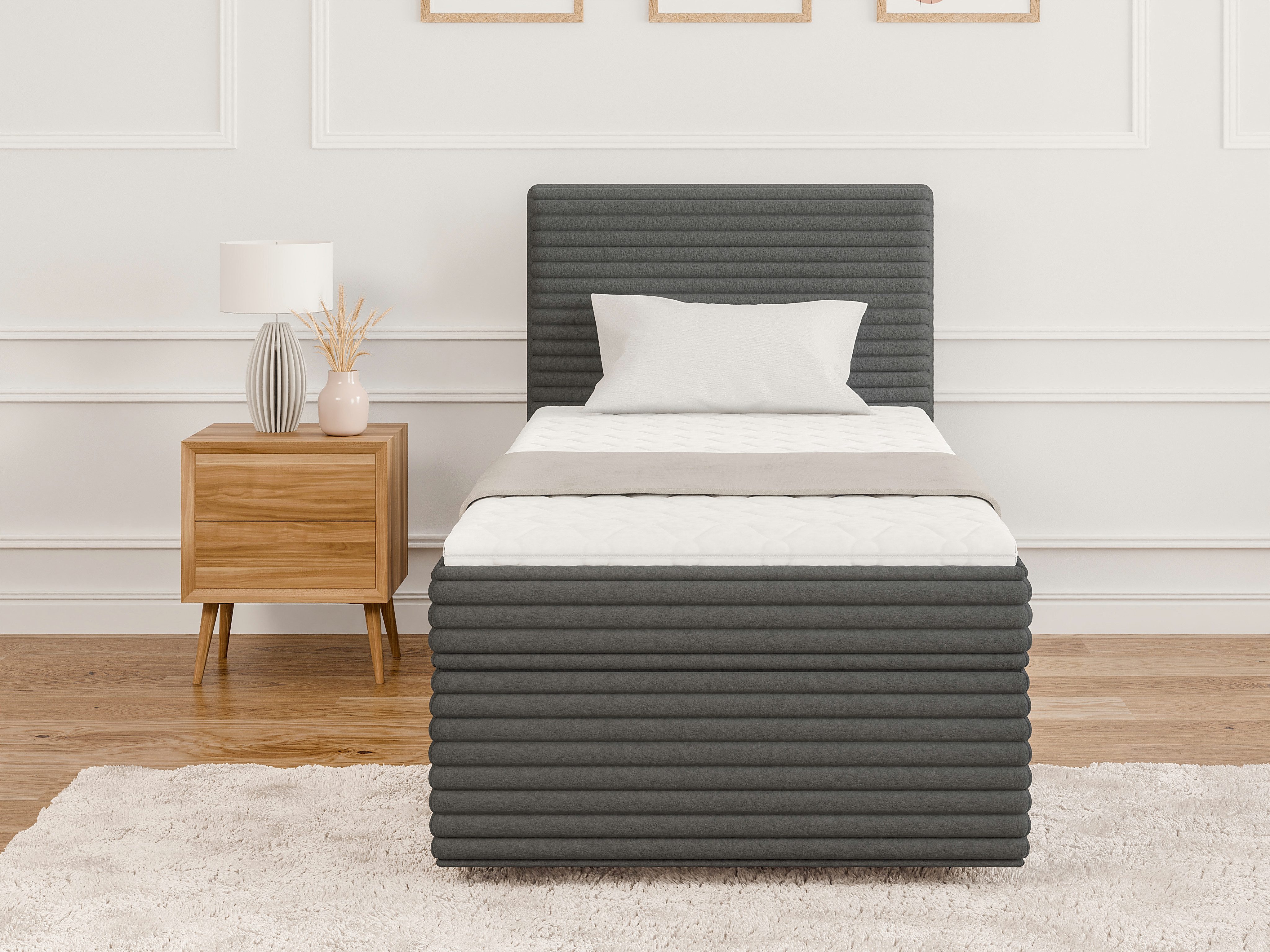 S-Style Möbel Boxspringbett Jasper mit Topper günstig online kaufen