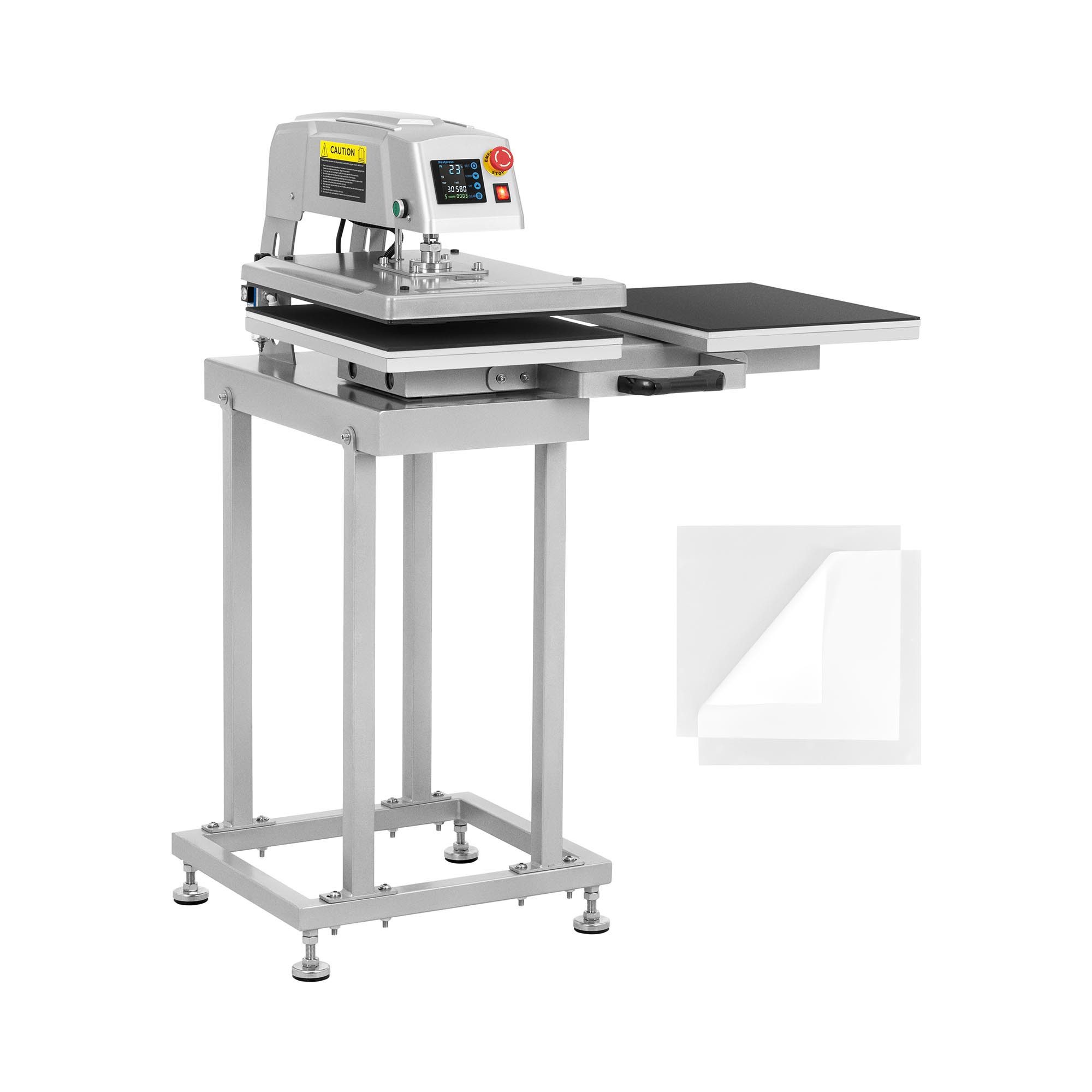 MSW Bügelsystem Doppelte Transferpresse 40x50 cm Hitzepresse T-Shirt Keramik Mauspads, 2100 W
