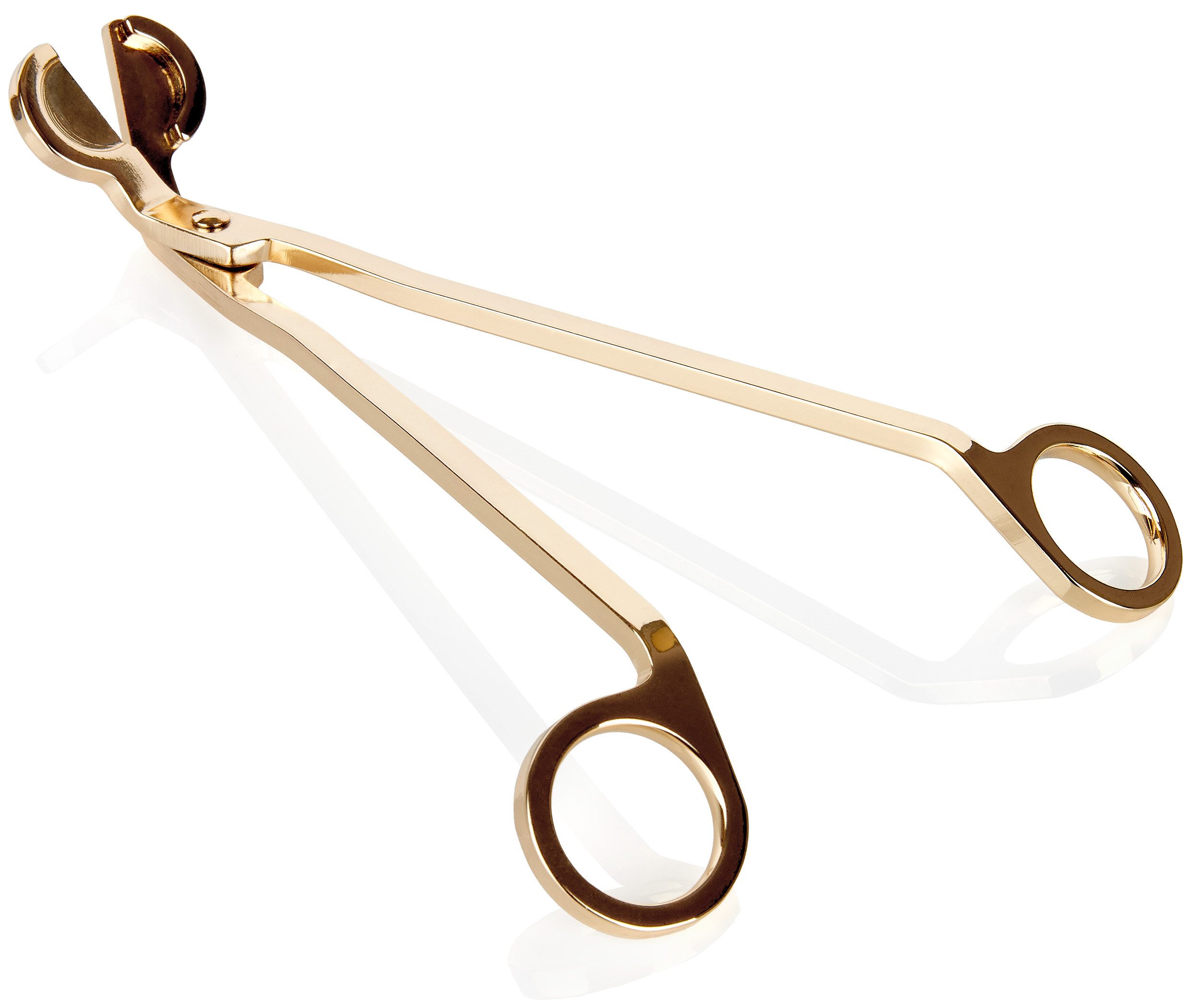 BRUBAKER Kerzenhalter Dochtschere für Kerzen und Duftkerzen Gold - Kerzendochtschneider (für saubere Dochte, 1 St., Kerzenschere aus Metall), 8 cm Dochtschneide – Bild 3 von 4