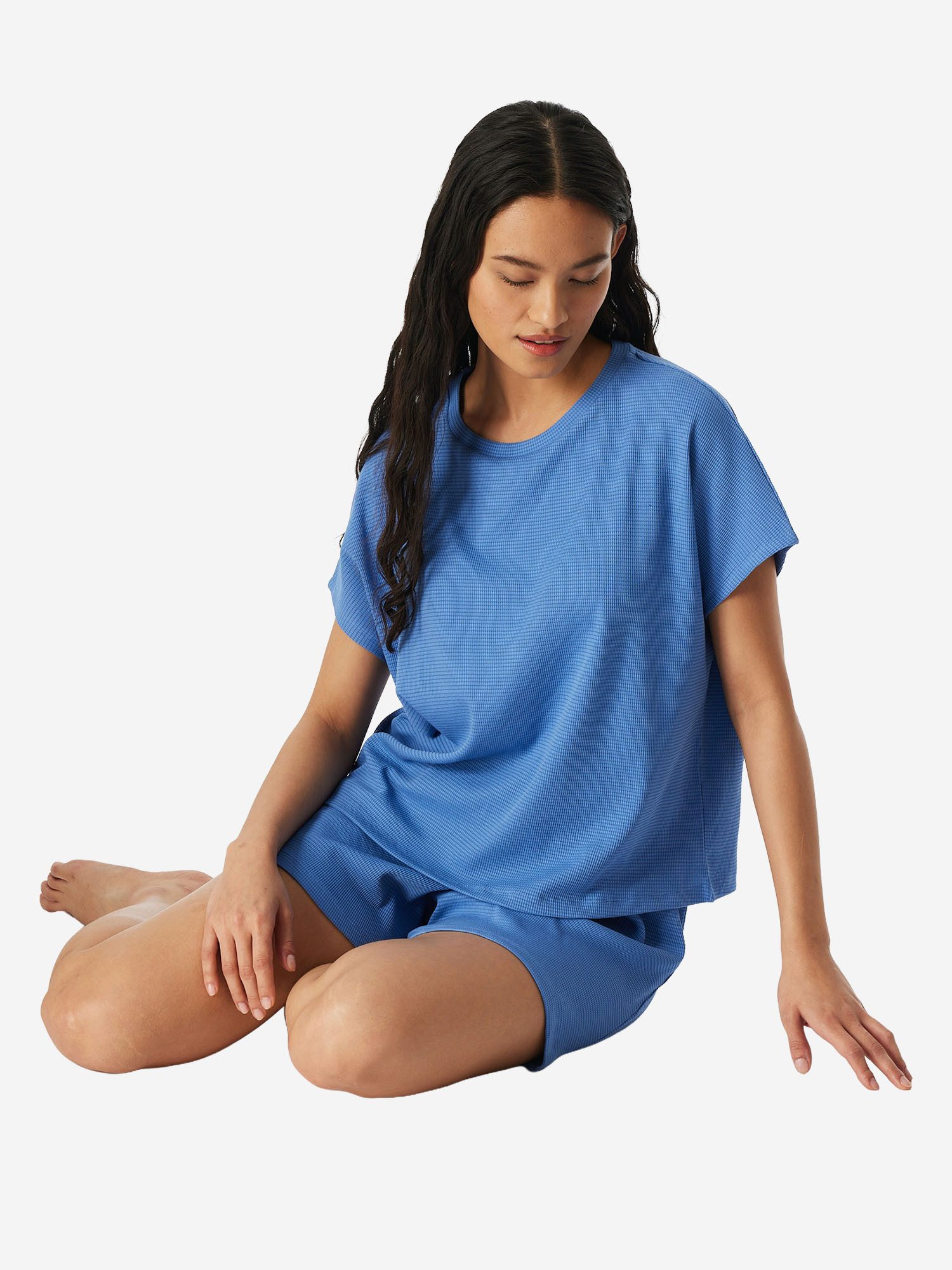 Schiesser Pyjama Casual Feel (2 tlg) Schlafanzug, Pyjama Set, Nachtwäsche