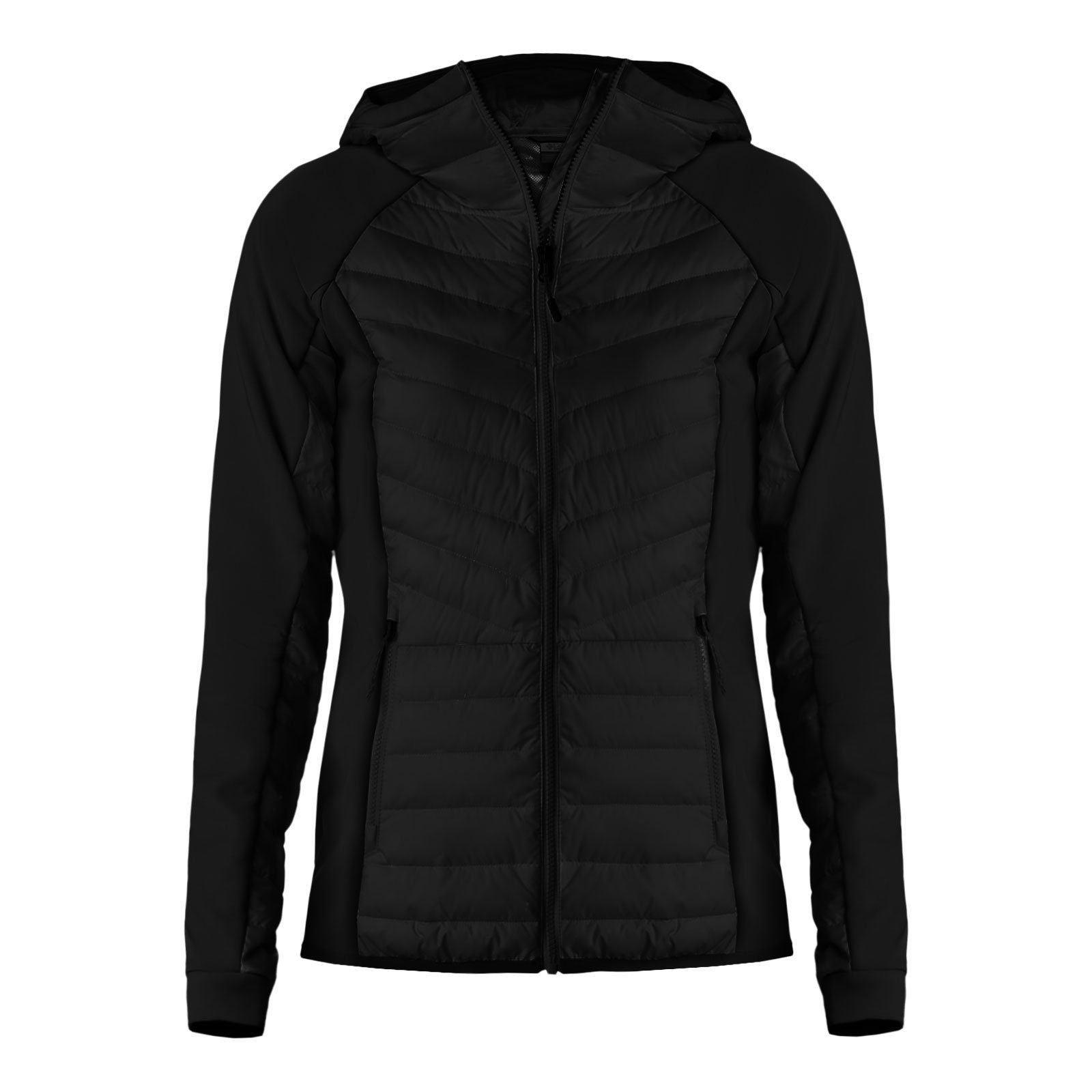 Columbia Steppjacke Powder Lite™ Hybrid Hooded Jacket mit thermisch reflektierendem Omni-Heat™ 010 black