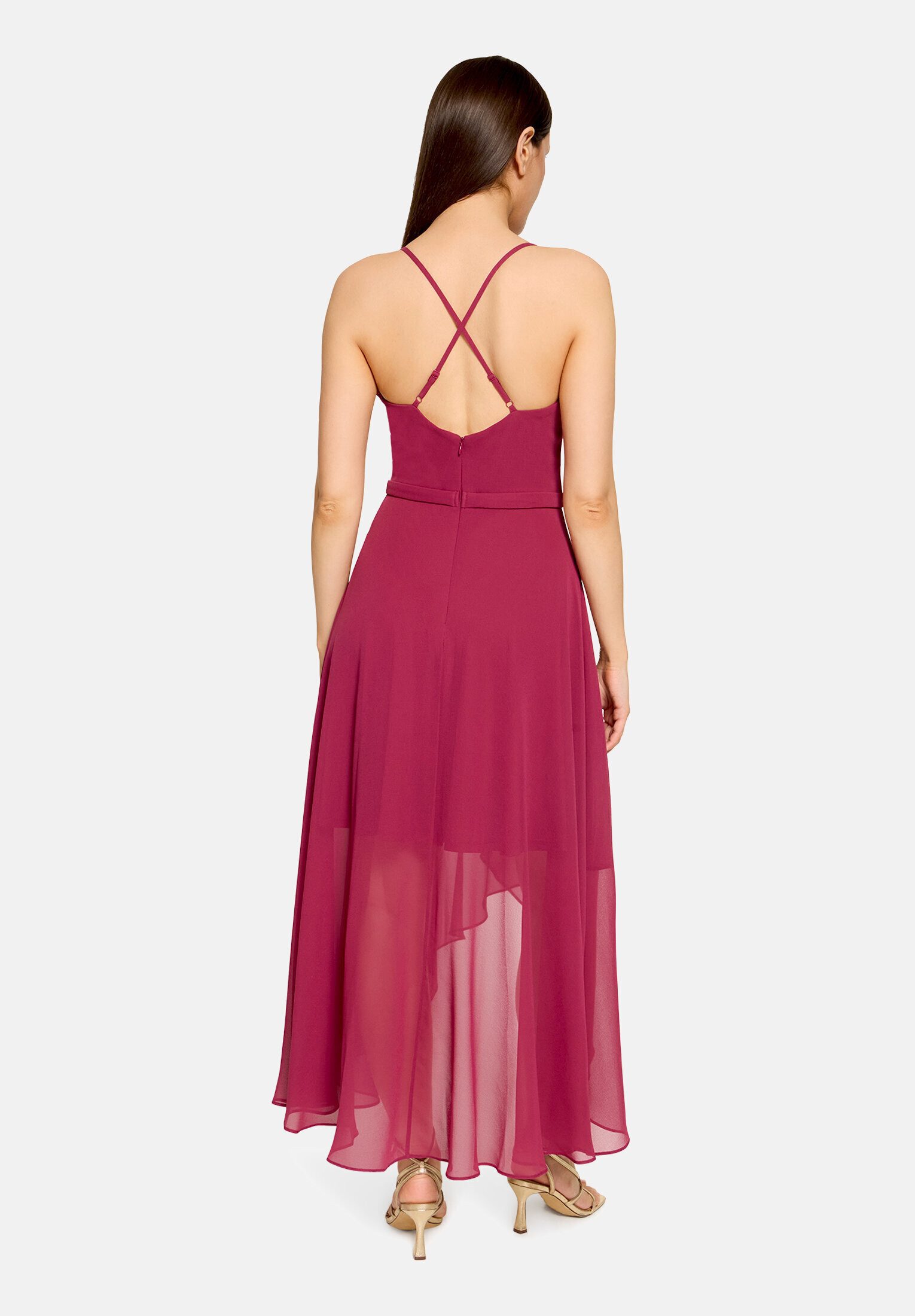 Vera Mont Abendkleid Damen mit Volant Wickel-Design