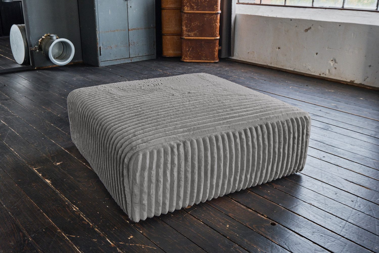 KAWOLA Hocker WIOLO SOFT, Sitzelement für Modulsofa Weicher Breitcord verschiedene Farben