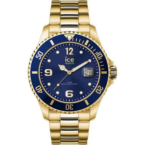 ice-watch Quarzuhr ICE steel - Gold blue - Large - 3H, 16762