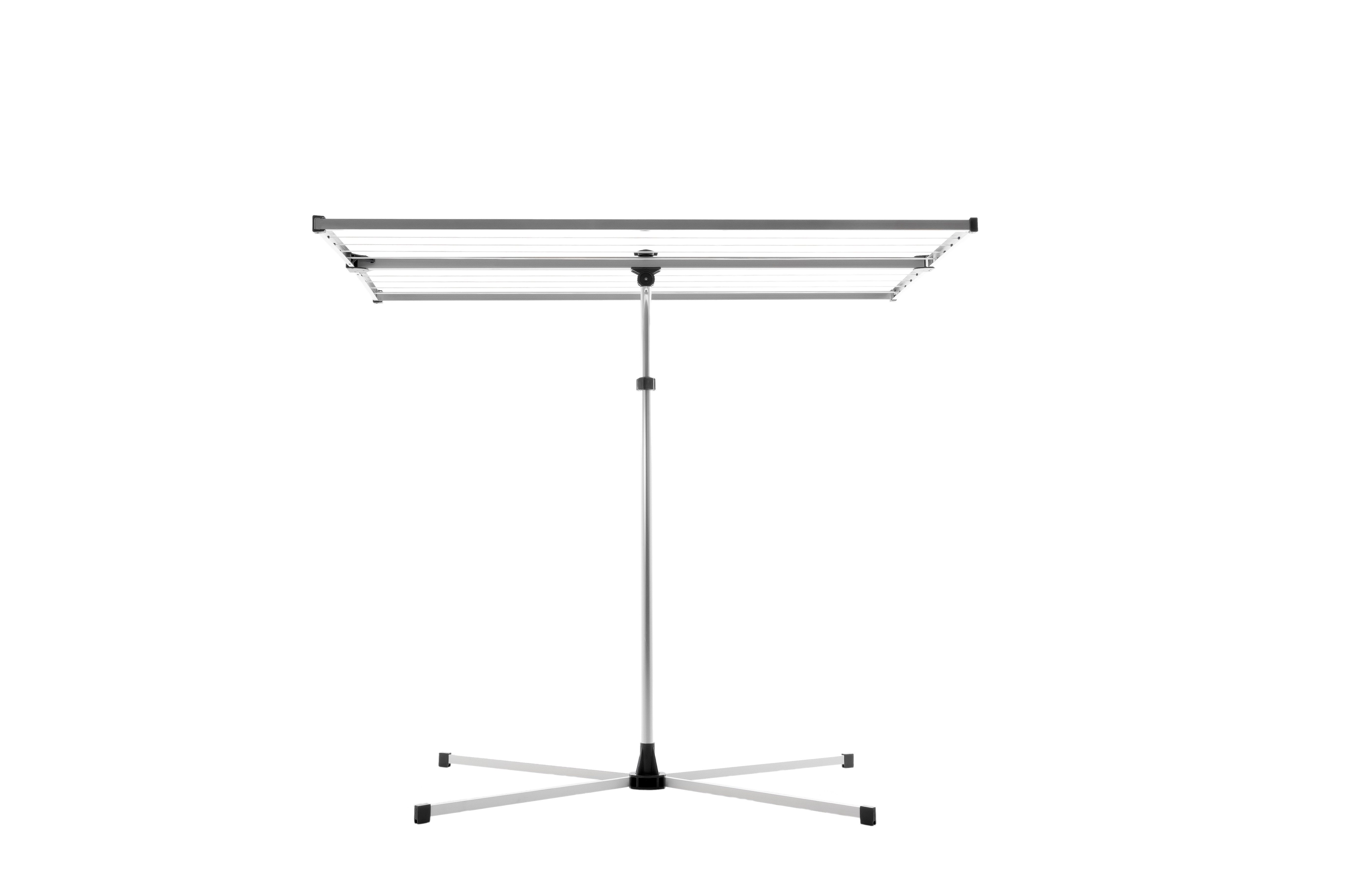 Stewi Wäscheständer Libelle BlackLine mit Kreuzfuss, 150 x 75 cm, 20 m