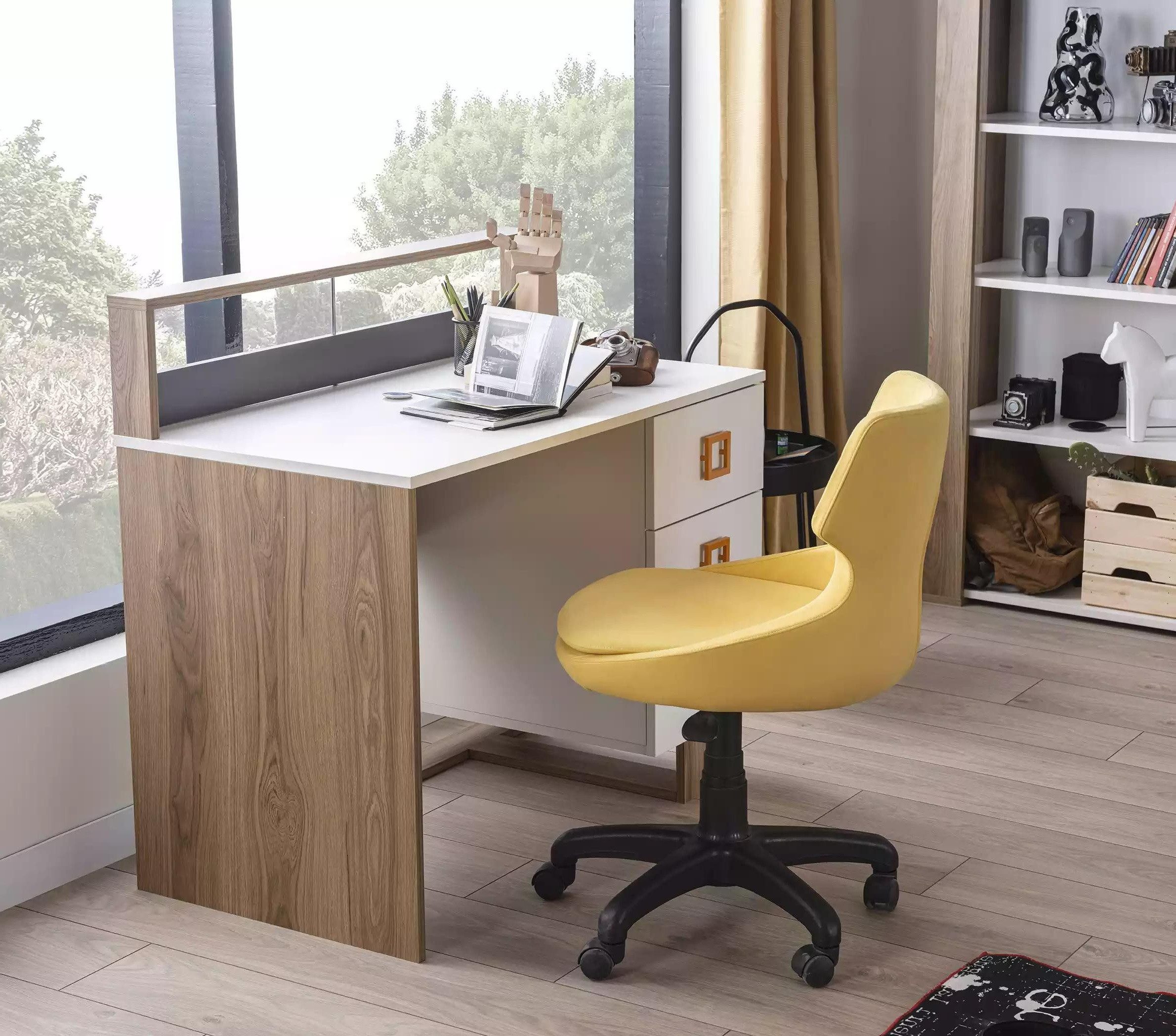 Xlmoebel Schreibtisch Holztisch in Braun für Kinder im Büro-Stil (1-St., Schreibtisch), Hergestellt in Europa