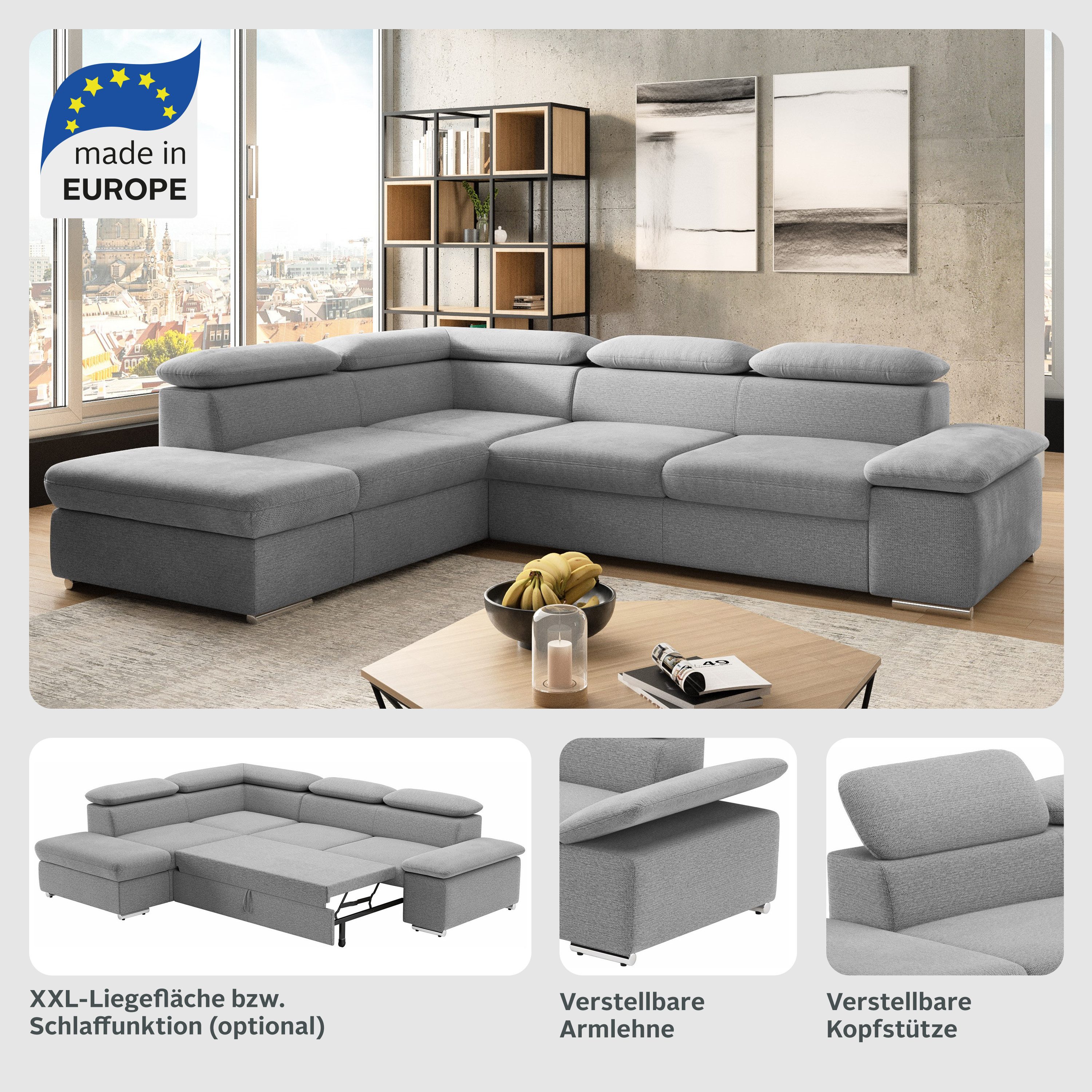 sit&more Ecksofa Valentine, L-Form, Sofa mit günstig online kaufen