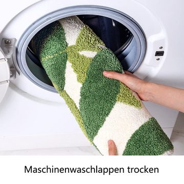 Badematte Rutschfest, Waschbar, Mikrofaser, flauschige Weich Badezimmerteppich GelldG