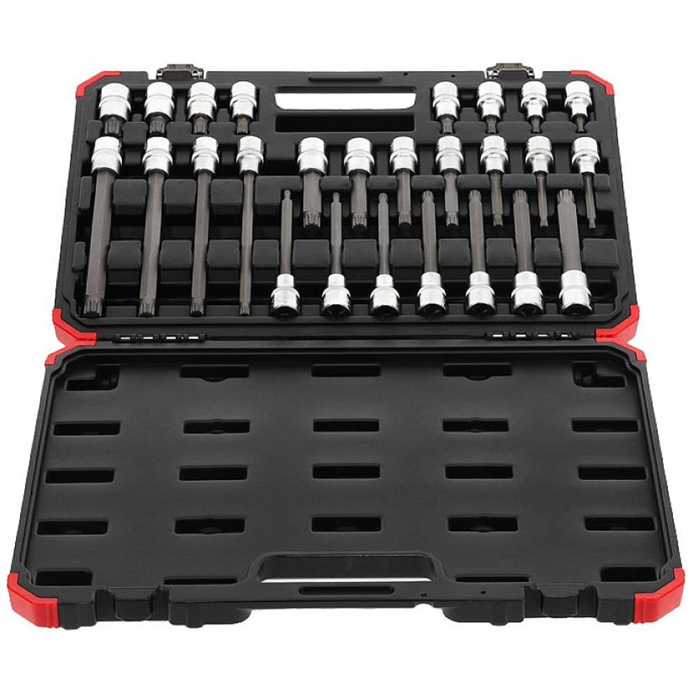 Gedore Red Steckschlüssel Satz Schraubendrehereinsätze 1/2″ XZN 26-teilig 3301574