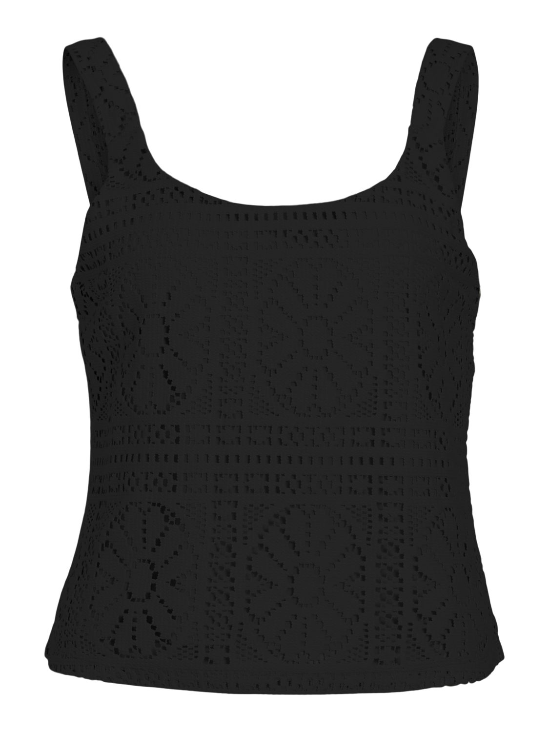 Vila Trägertop VIMERINDA U-NECK S/L SHORT TOP/VOL/