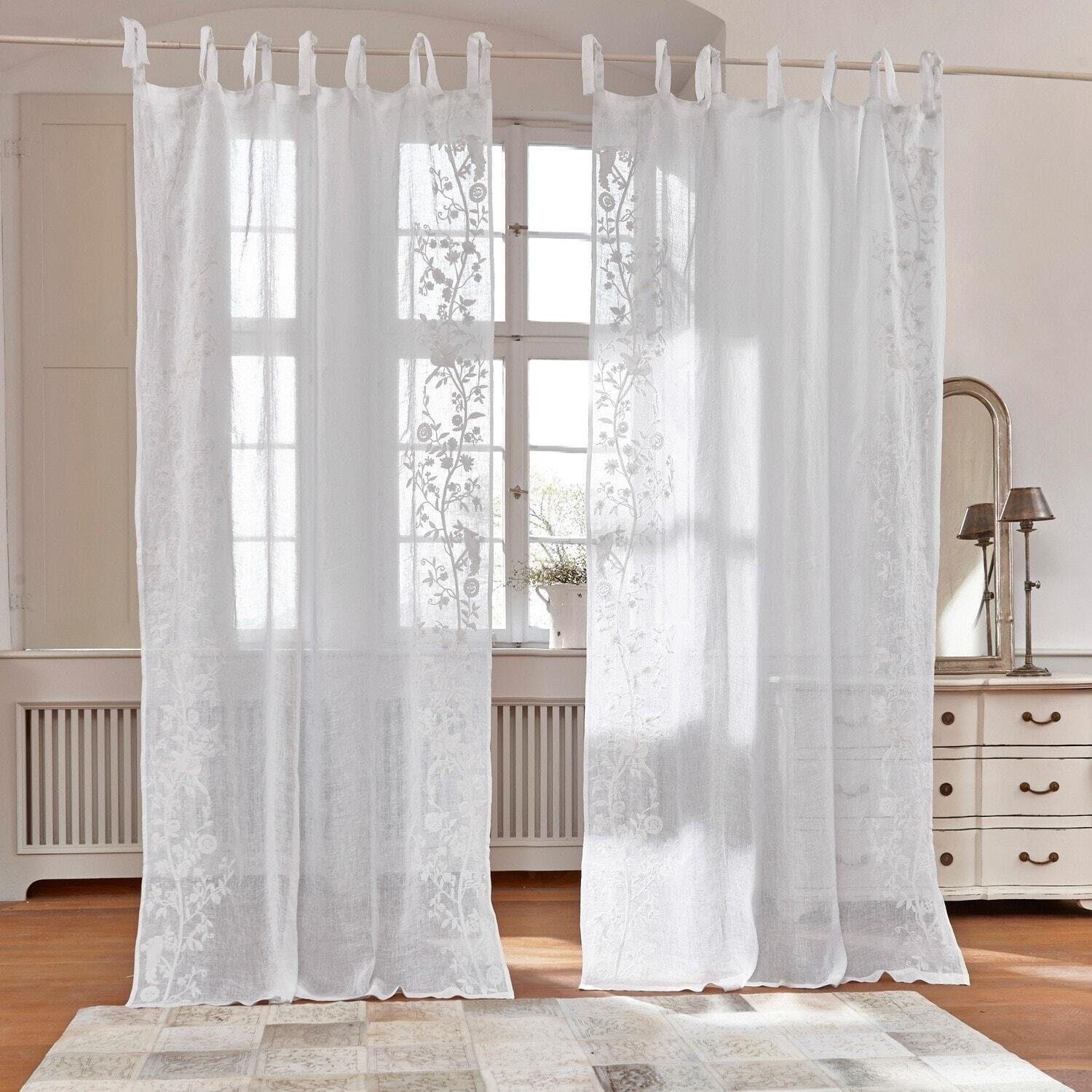 Mirabeau Vorhang Gardine Douvaine weiß