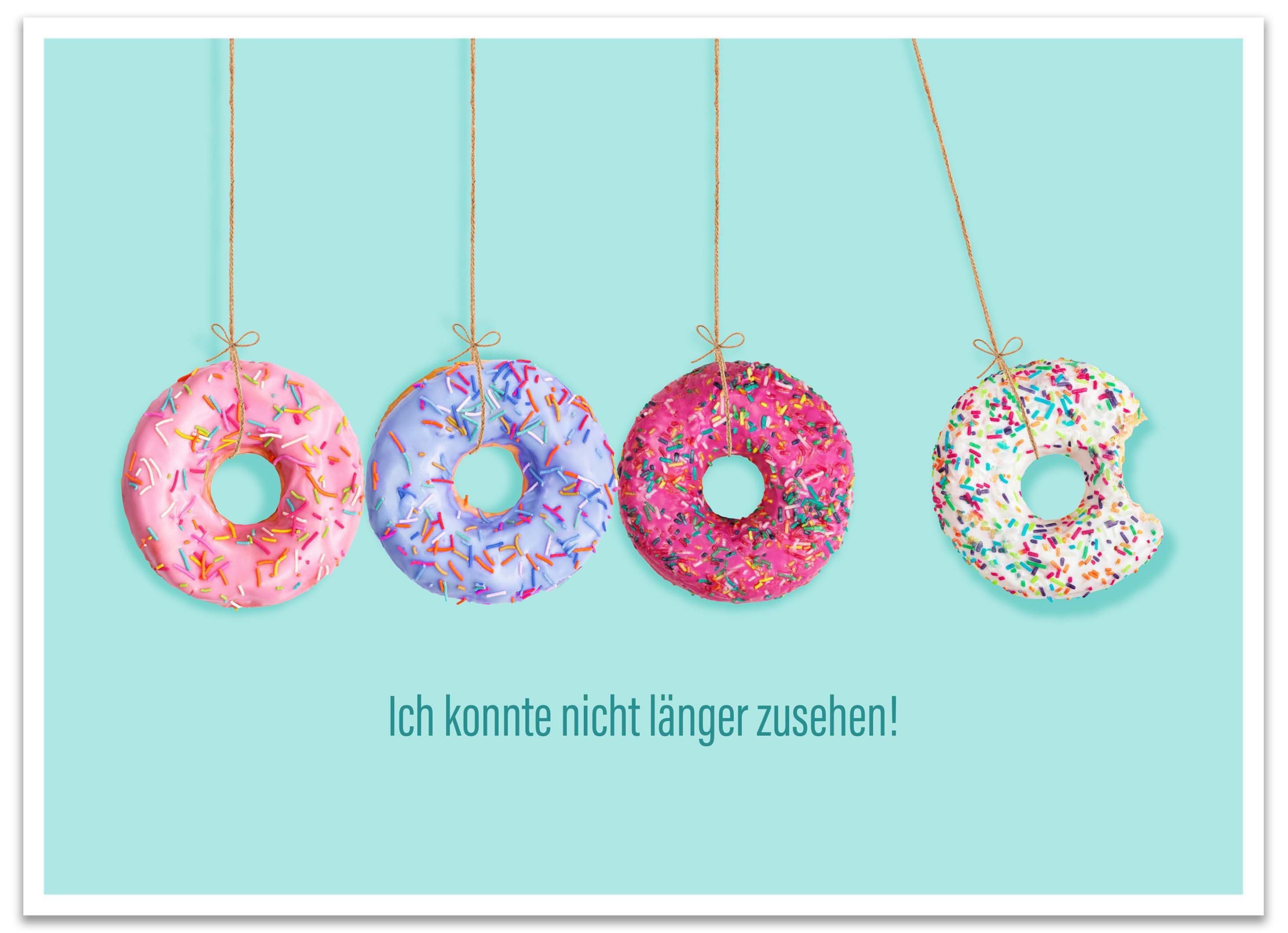 wandmotiv24 Poster Donut, Spruch, Motivation, Sprüche (1 St), Wandbild