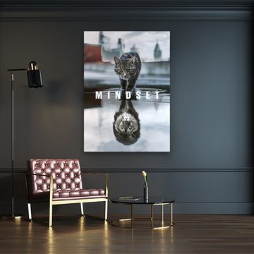 ArtMind XXL-Wandbild Mindset, Premium Wandbilder als Poster & gerahmte Leinwand in 4 Größen, Wall Art, Bild, Canva