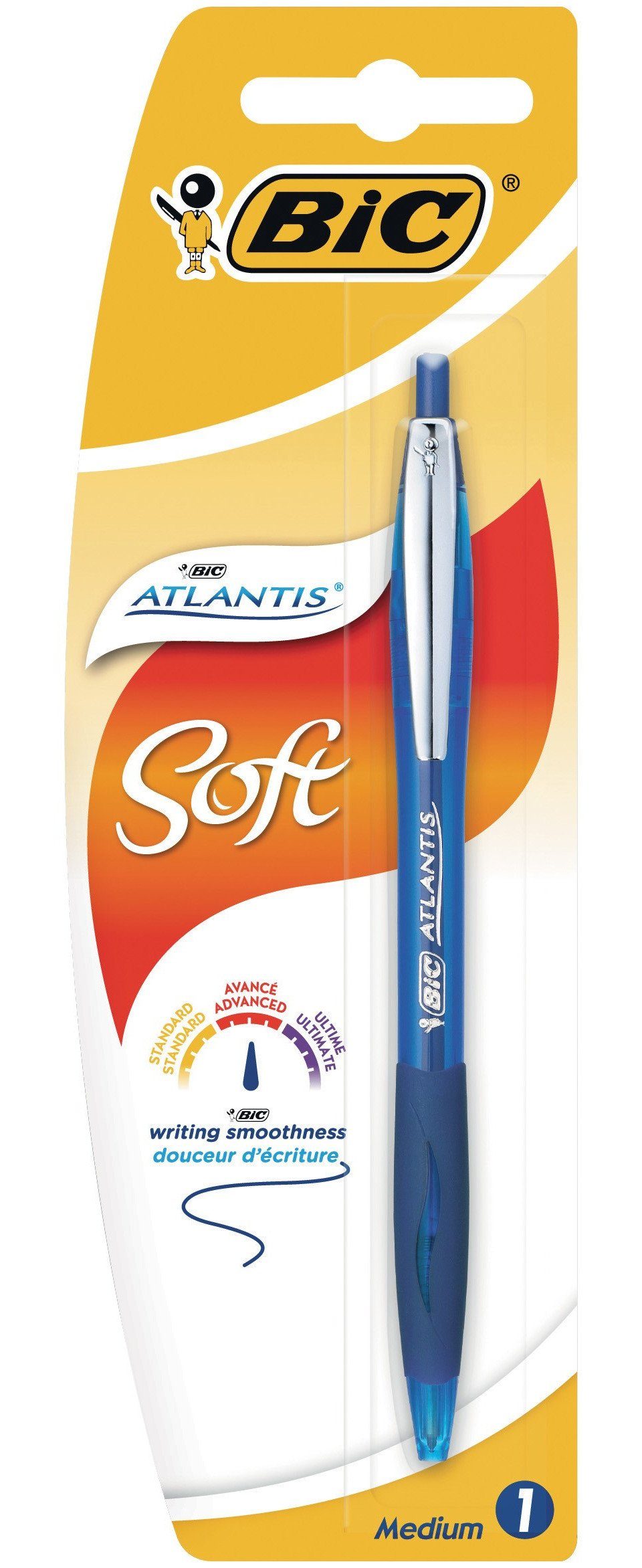 BIC Kugelschreiber BIC Kugelschreiber Atlantis Soft Blau