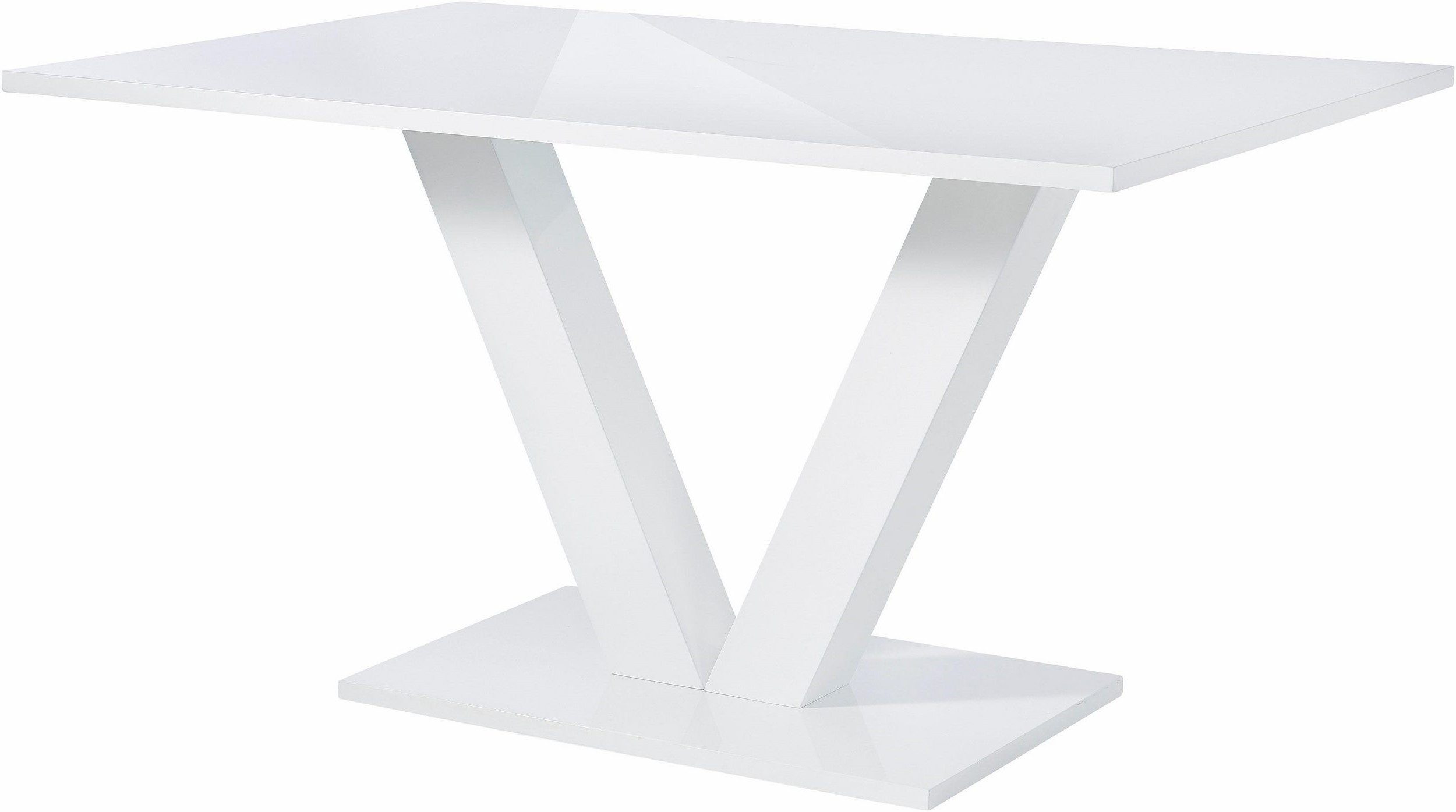 loft24 Esstisch Andres, Hochglanz Optik, Breite 140 cm günstig online kaufen