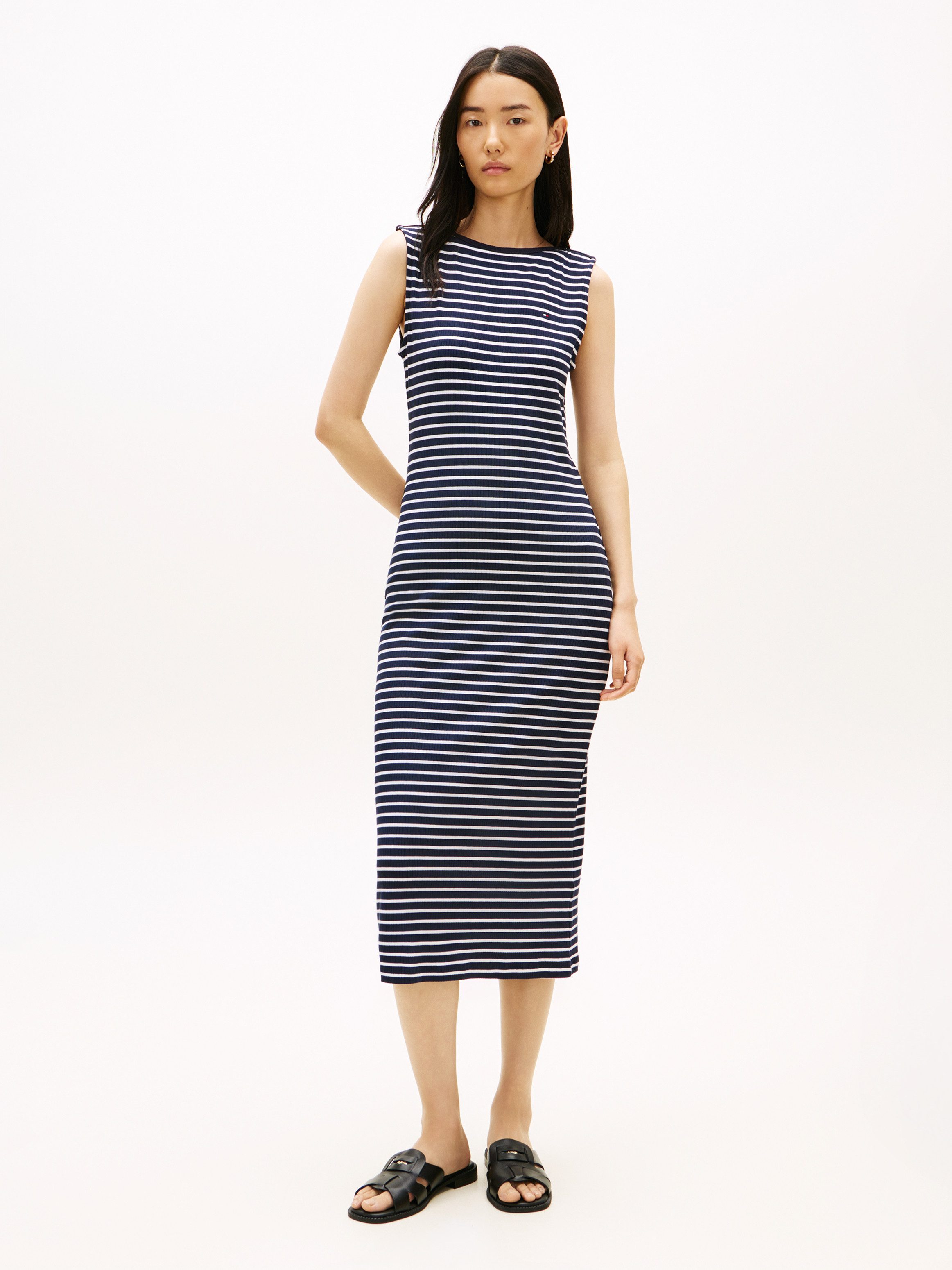 Tommy Hilfiger Jerseykleid 5X2 SLIM SLASH-NK DRS