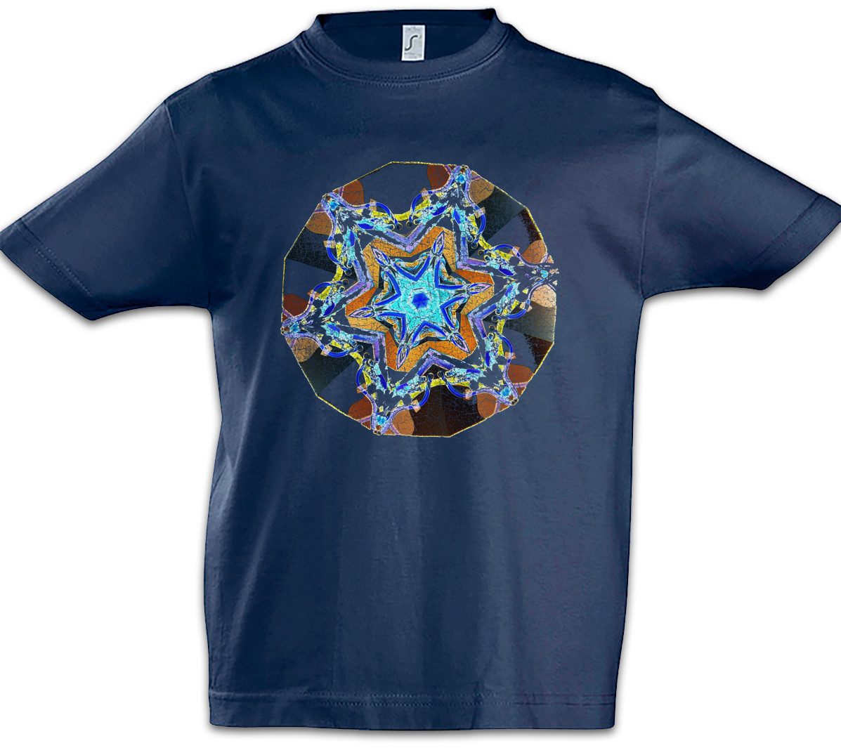 Print-Shirt Kaleidoscope I Kinder T-Shirt Crystal Kaleidoskop Psychedelic Art