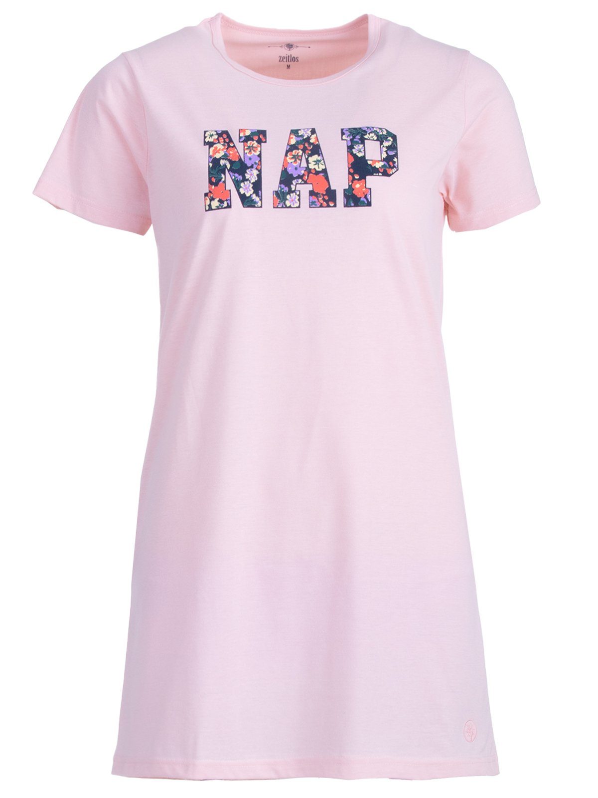 zeitlos Nachthemd Nachthemd Kurzarm - NAP rosa