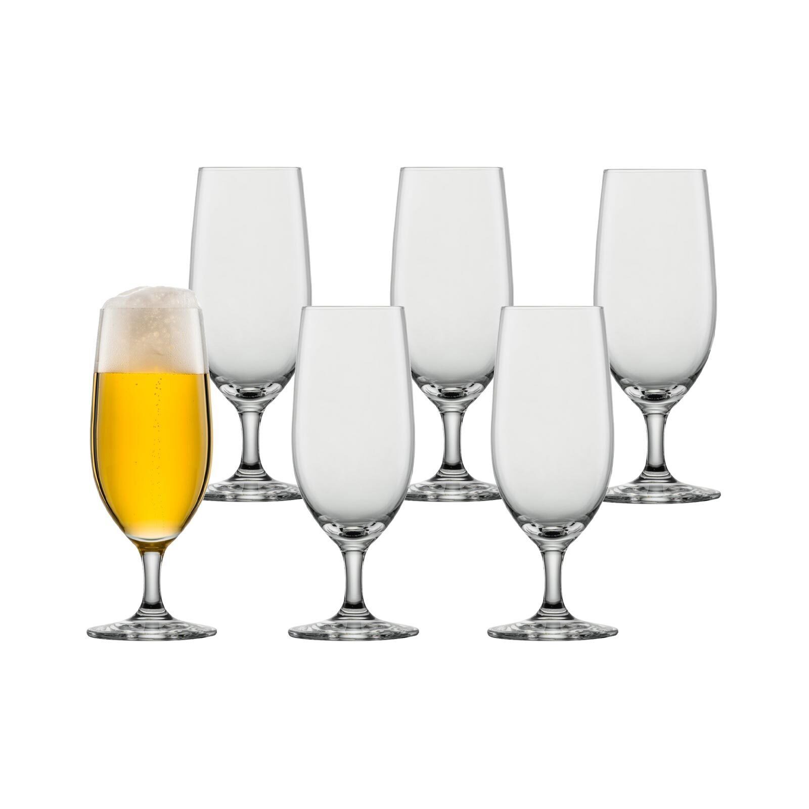 SCHOTT-ZWIESEL Set, 6er 380 Biertulpe Glas ml Classico Bierglas Glas Zwiesel