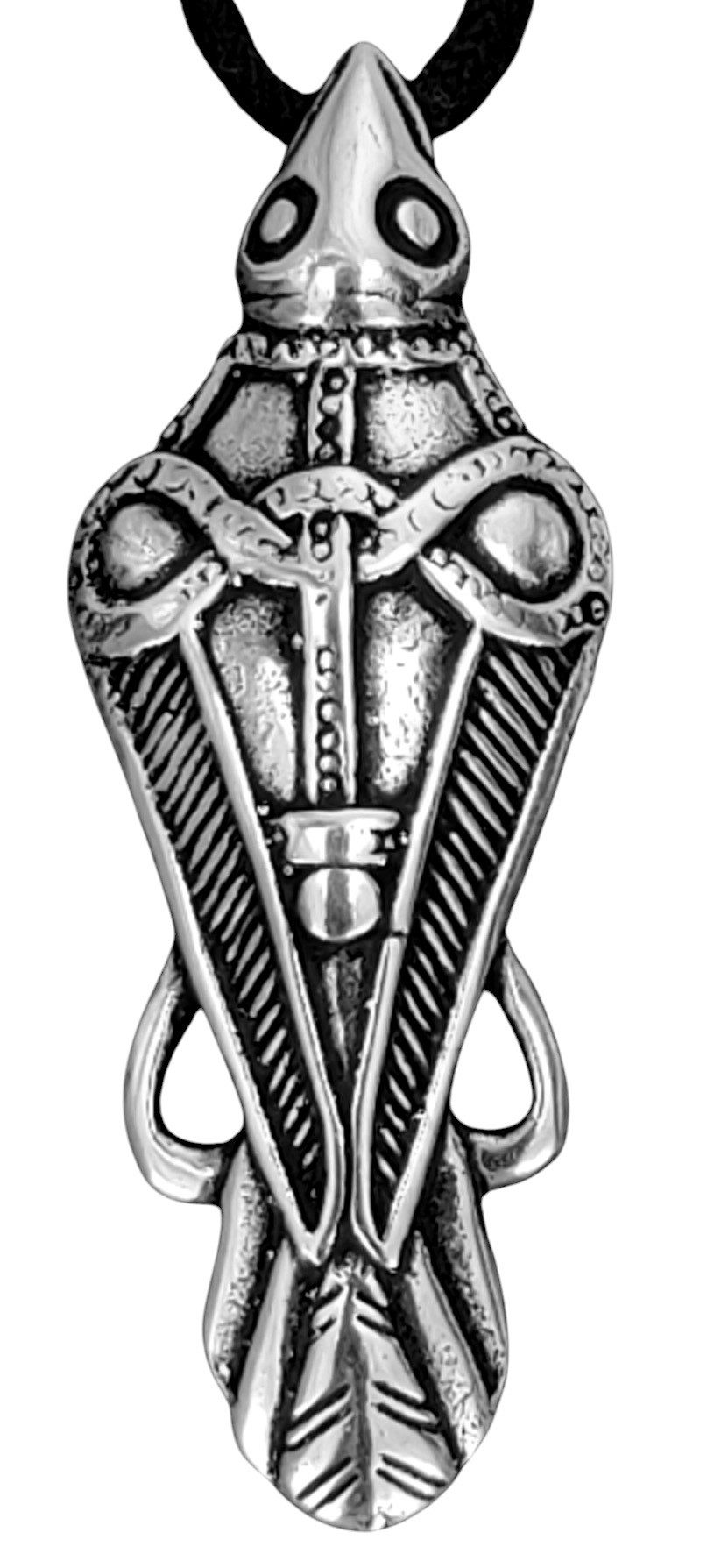 Kettenanhänger Odin Rabe Odins Raben Hugin Munin 925 Silber Anhänger Nr. 159