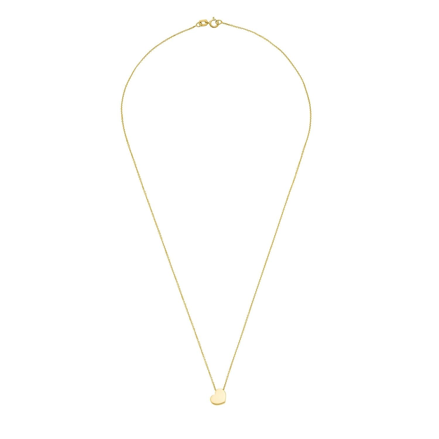 Amor Goldkette für Damen, Gold 375, Herz (1-tlg., Kette mit Anhänger)