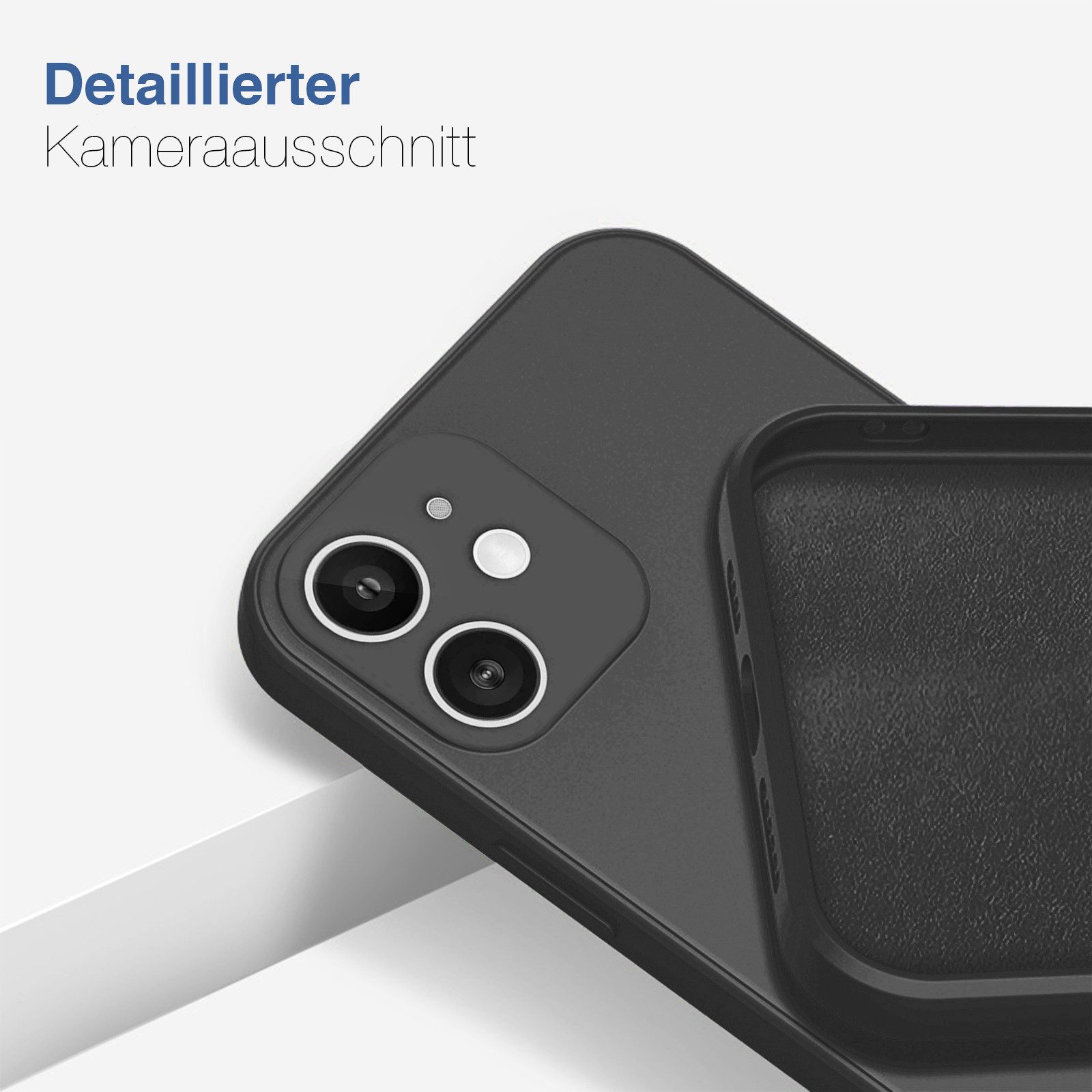 Tec-Expert Handyhülle SoftGrip Cover Hülle für Apple iPhone 15 6.1 Zoll, 6.1, Schutzhülle mit Soft Touch Oberfläche für Apple iPhone 15